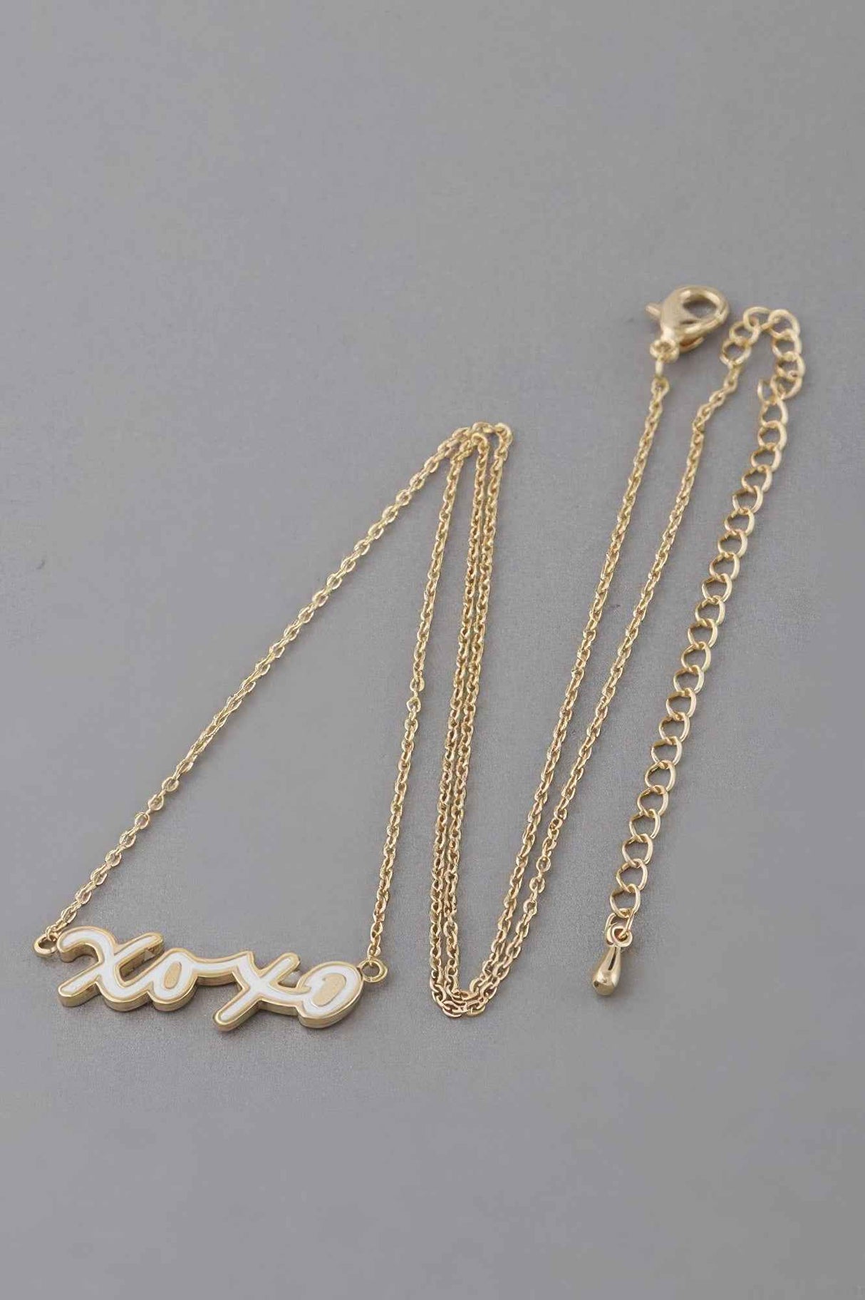 Xoxo Script Necklace