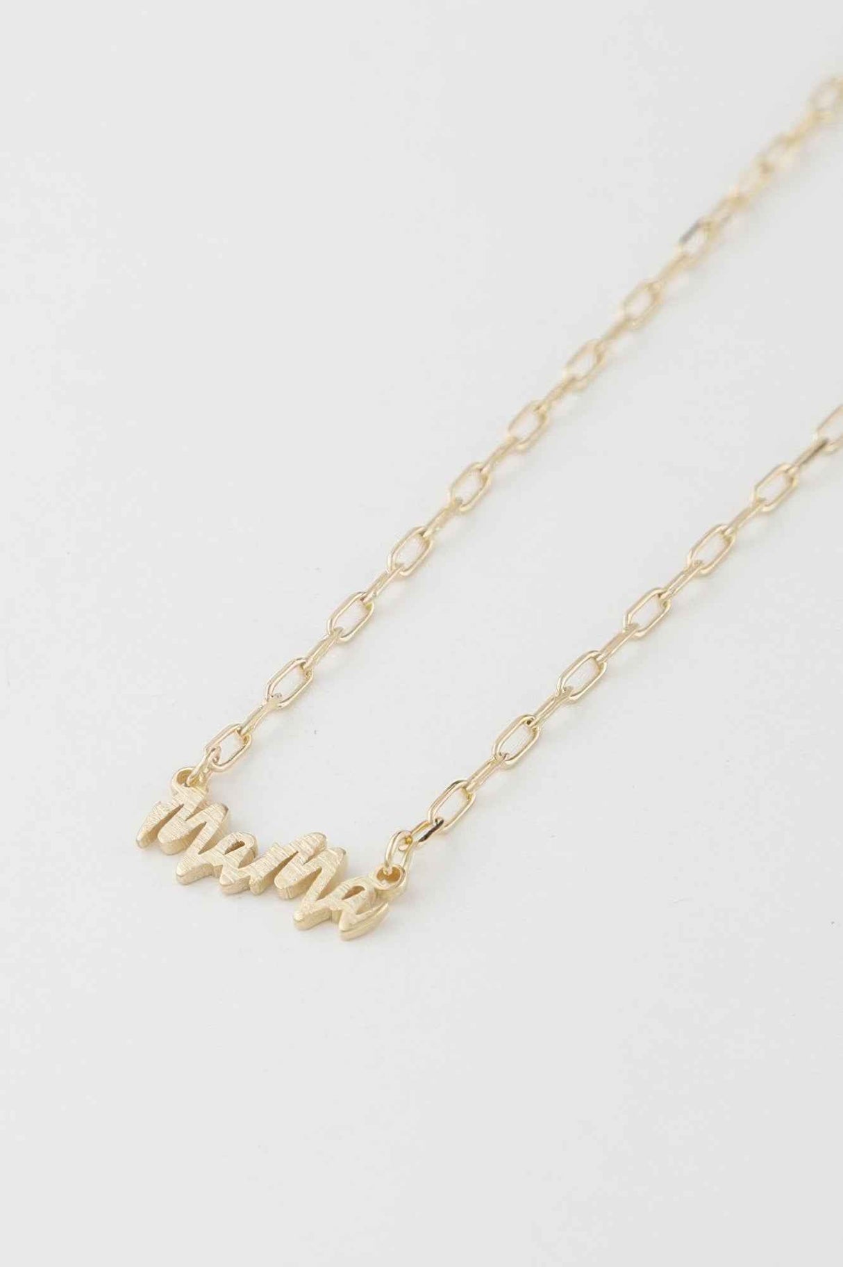 Mama Script Necklace