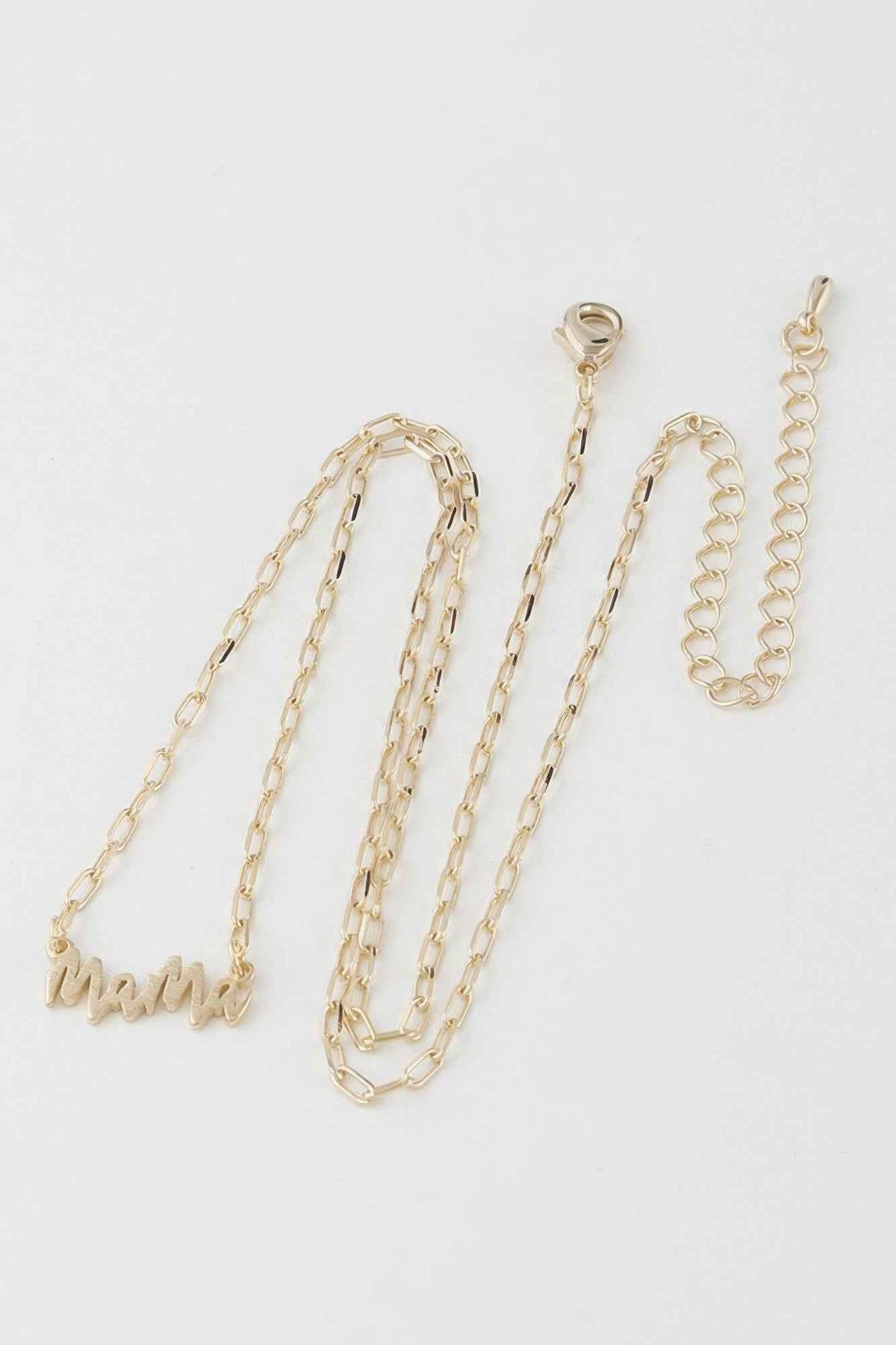 Mama Script Necklace