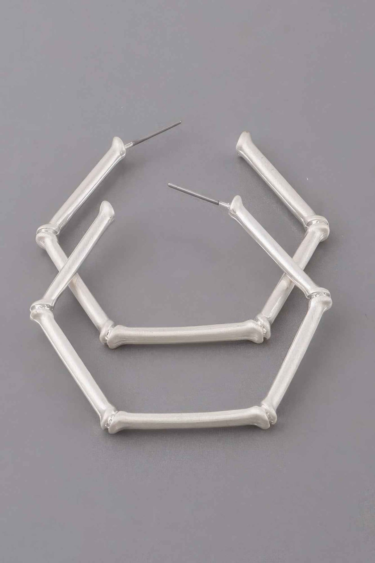 Hexagon Hoop Earrings