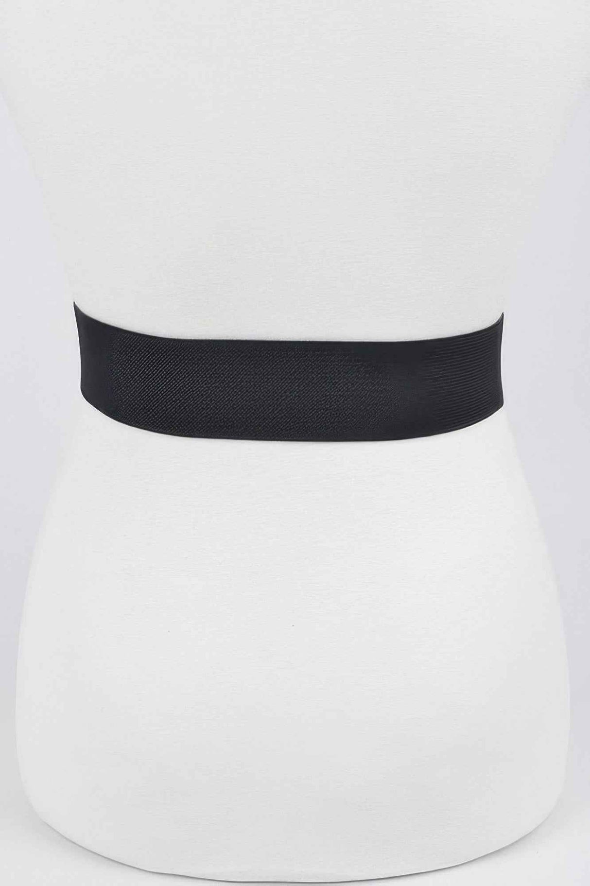 Heart Rhinestone Buckle Elastic Belt