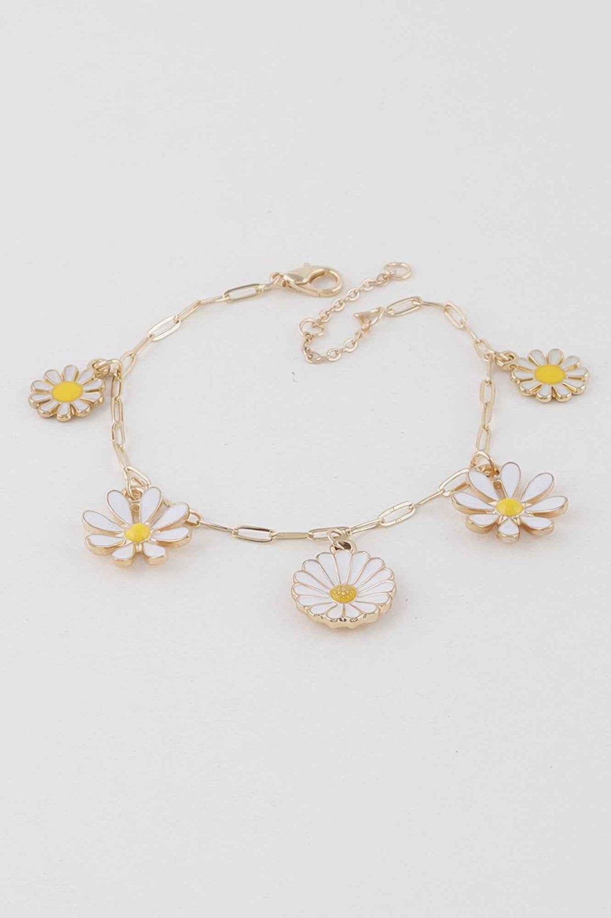 Multi Flower Charm Bracelet
