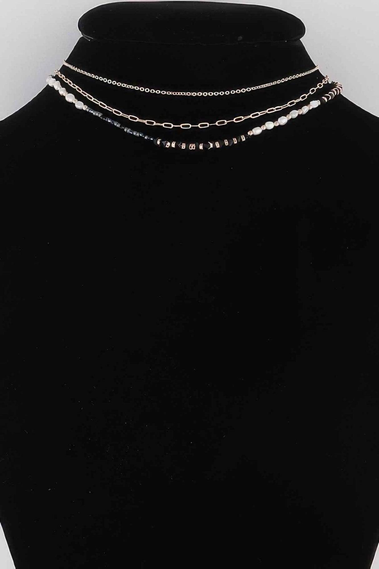 Bead N Chain Choker Necklace