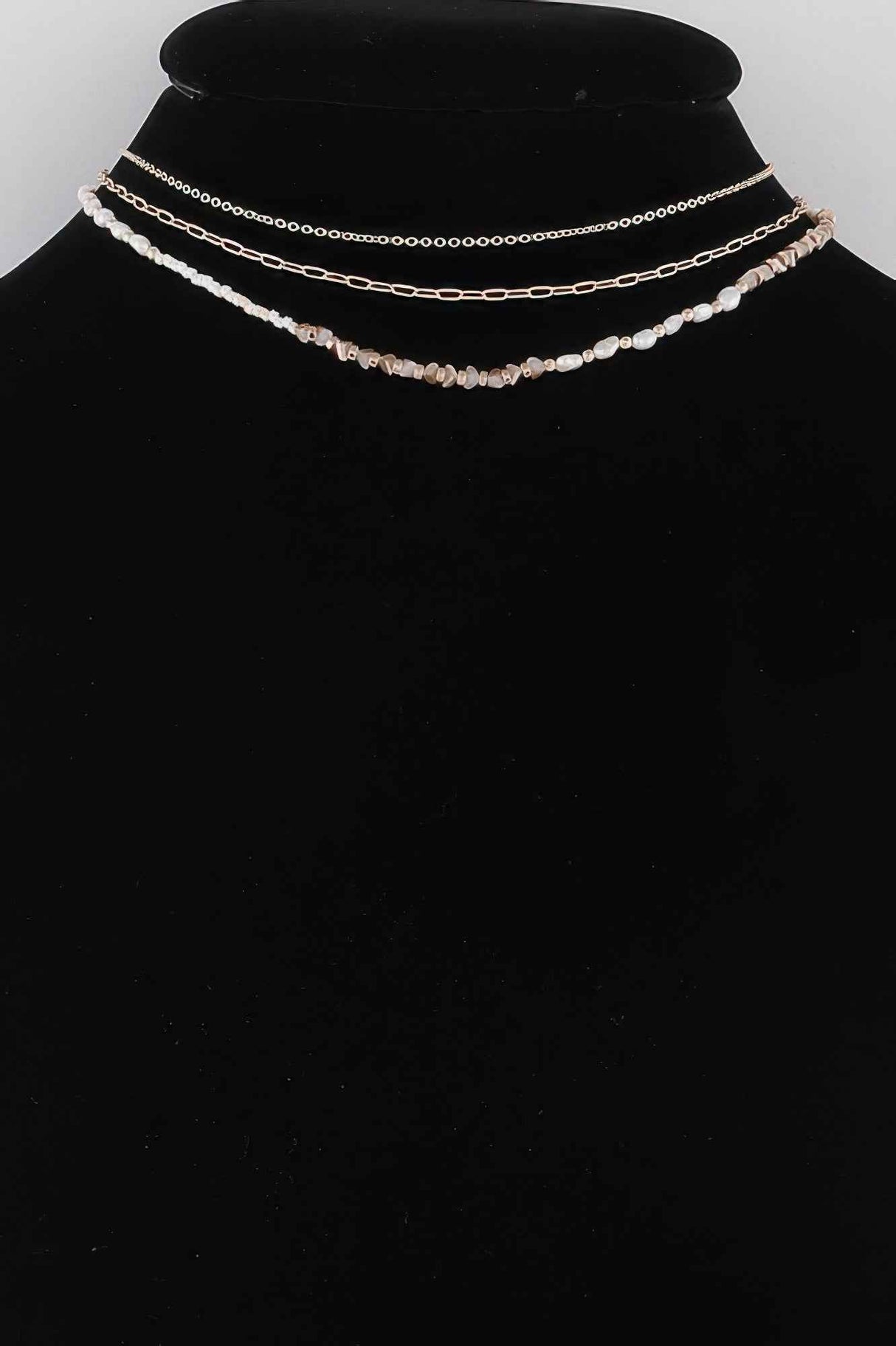 Bead N Chain Choker Necklace