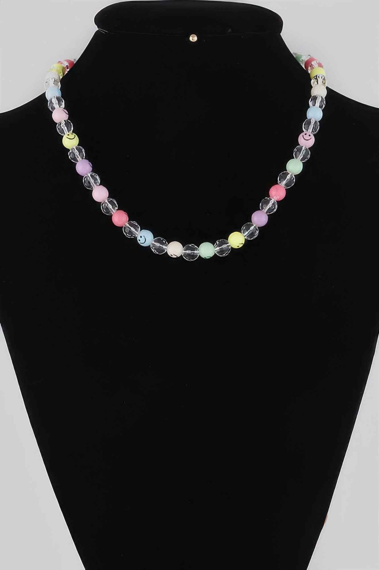 Beaded Smiley Face Necklace