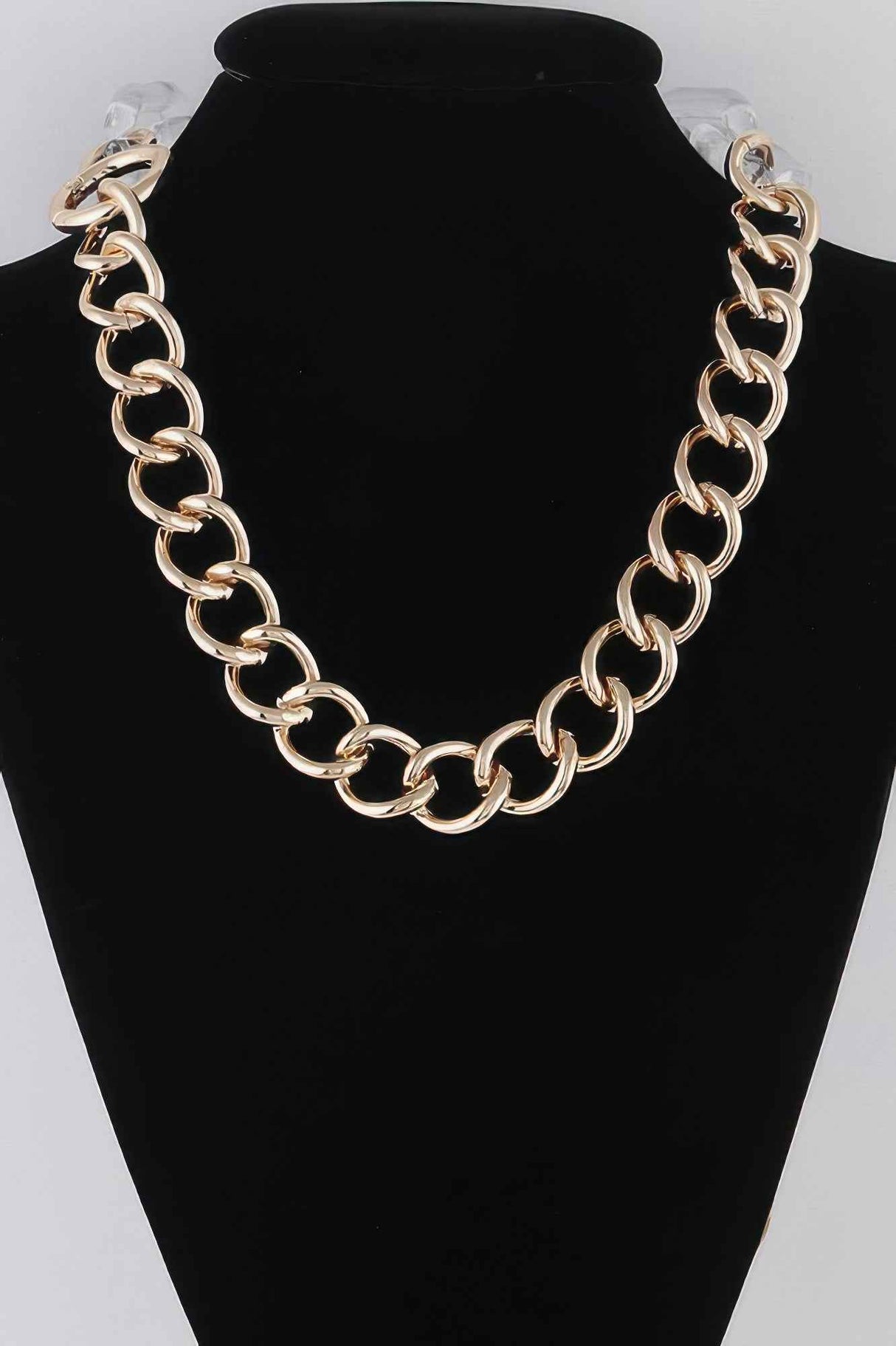 Clear Double Chain Necklace
