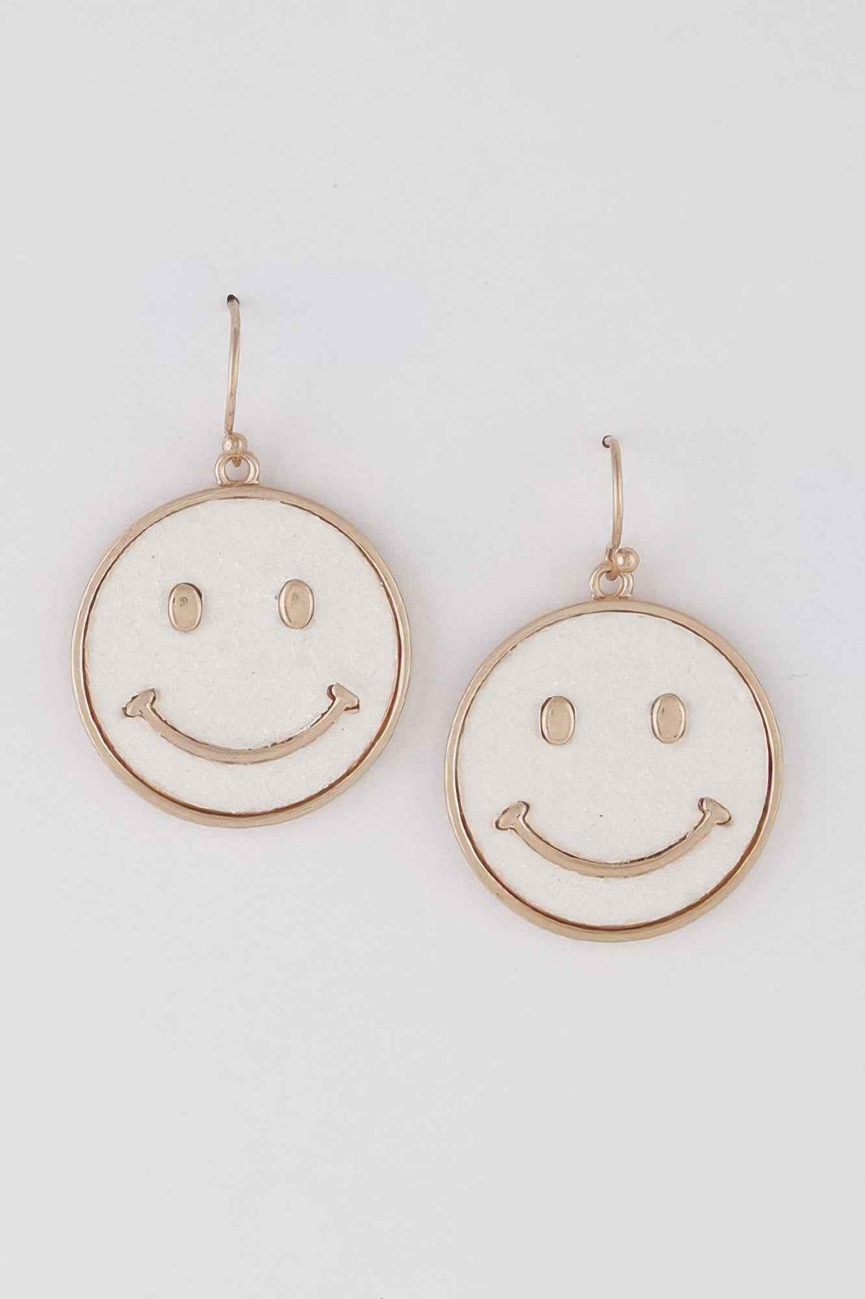 Jeweled Smiley Face Earrings