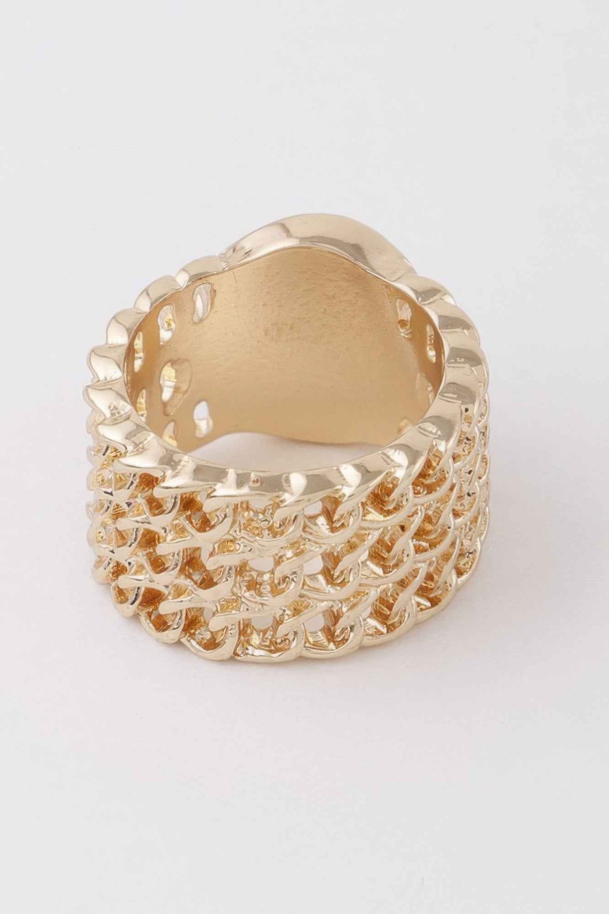 Jeweled Smiley Face Ring