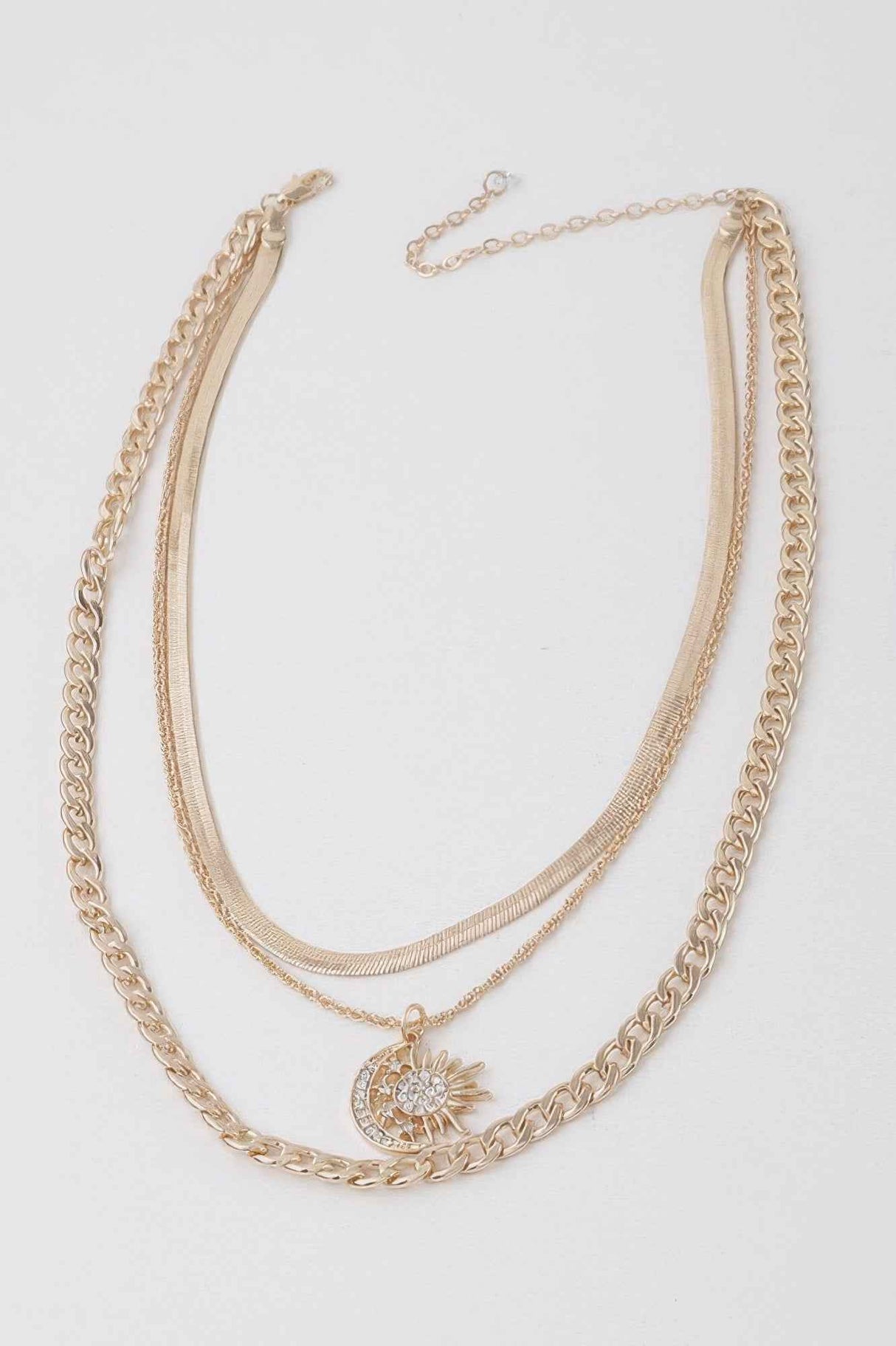 Sun N Moon Chain Necklace