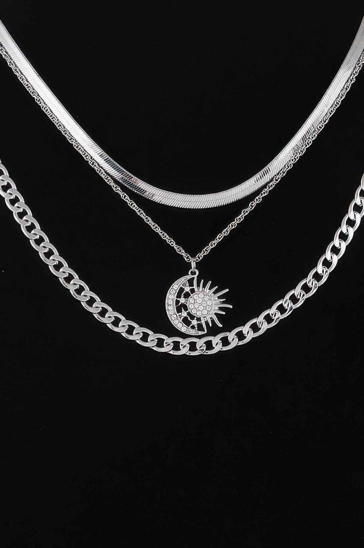 Sun N Moon Chain Necklace