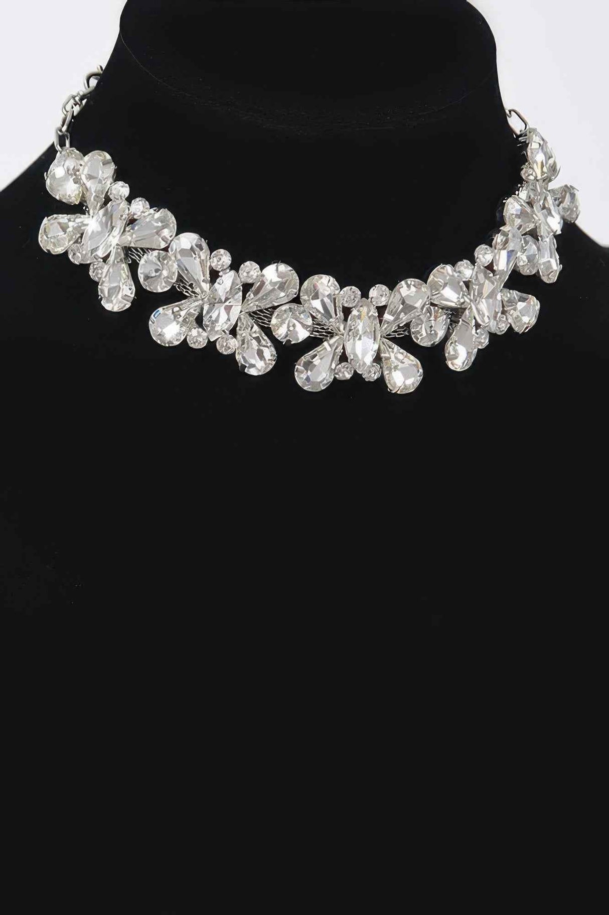 Ab Stone Earring And Necklace Set