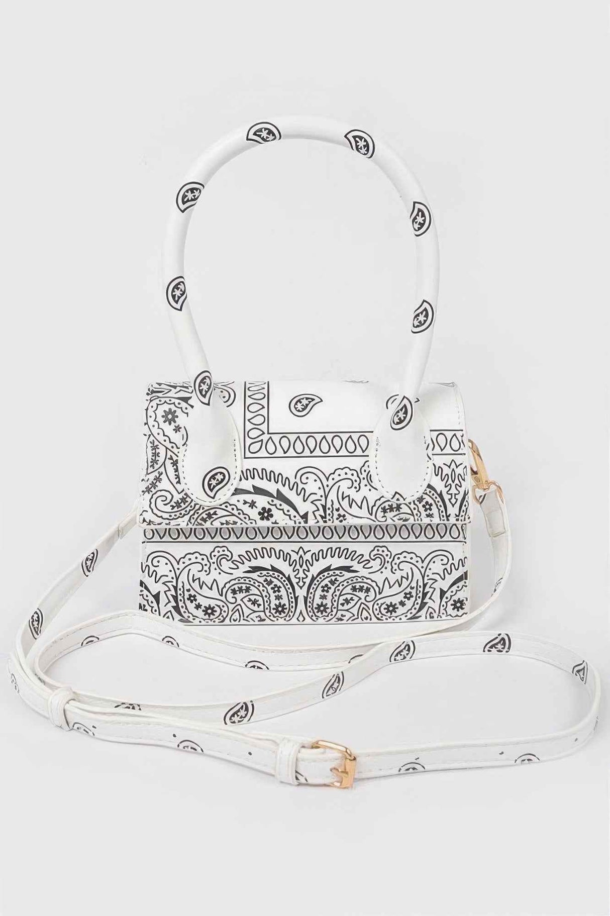 Bandana Single Handle Flap Crossbody Bag