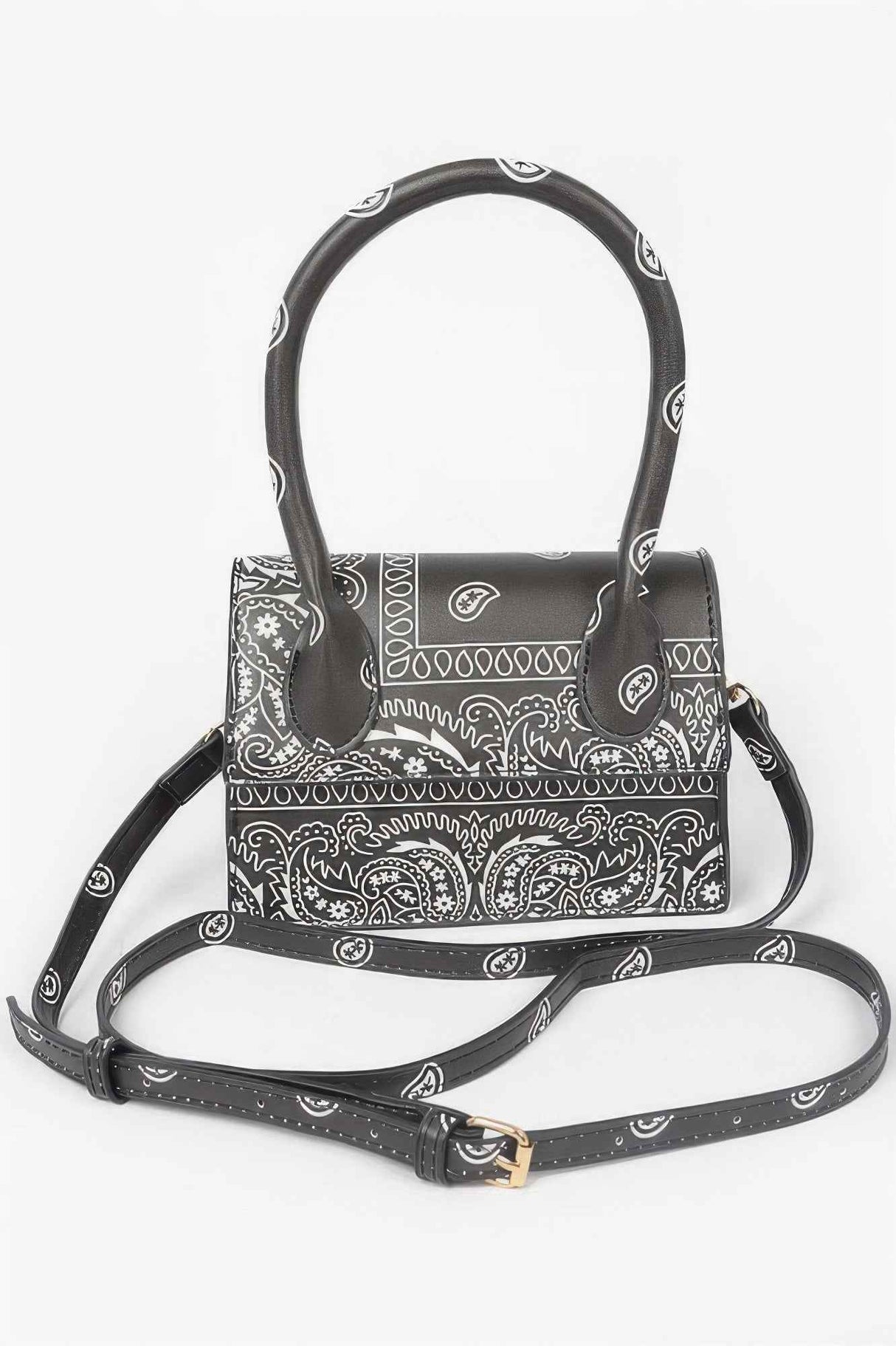Bandana Single Handle Flap Crossbody Bag