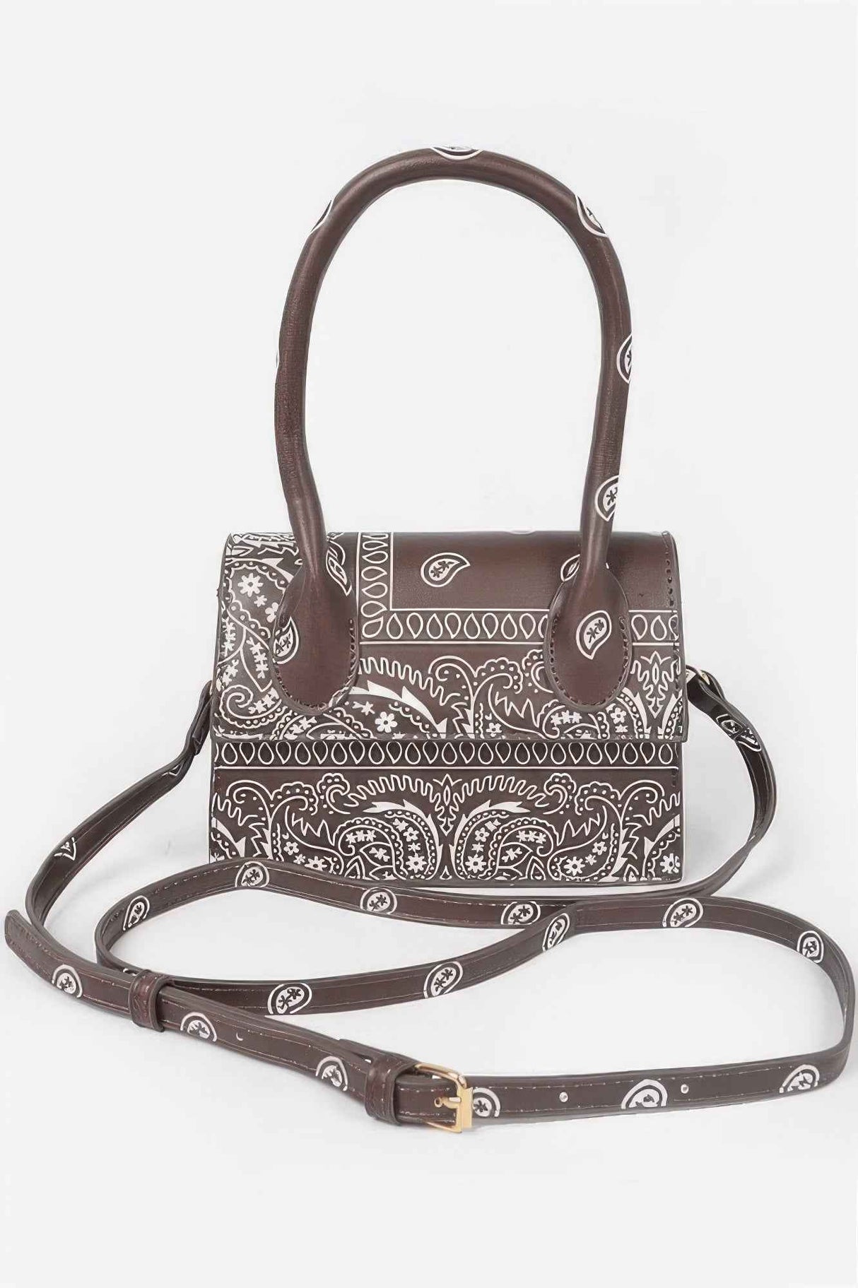 Bandana Single Handle Flap Crossbody Bag