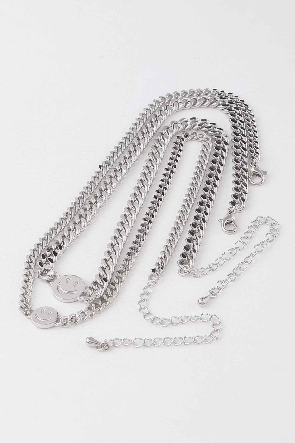 Smiley Face Duo Choker Necklace