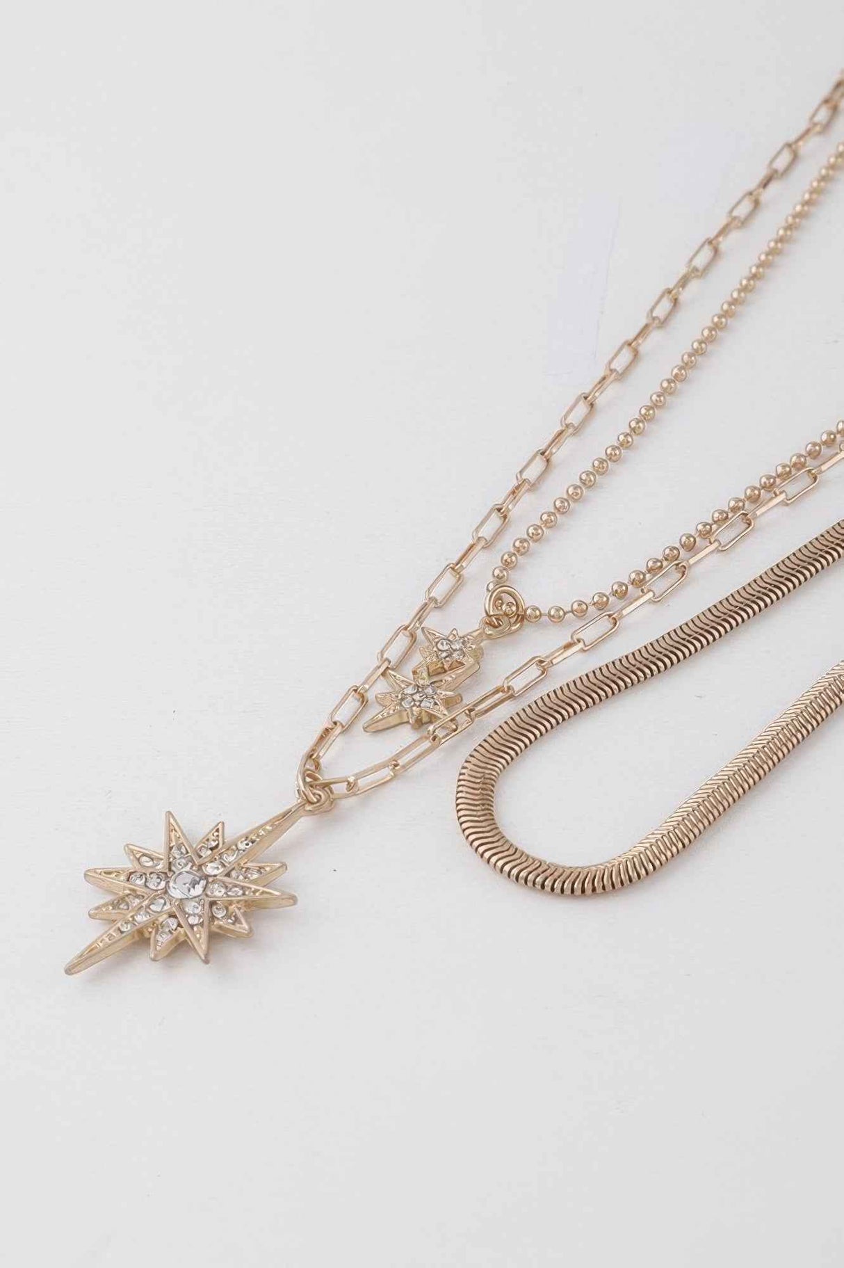 Jeweled Shining Stars Necklace