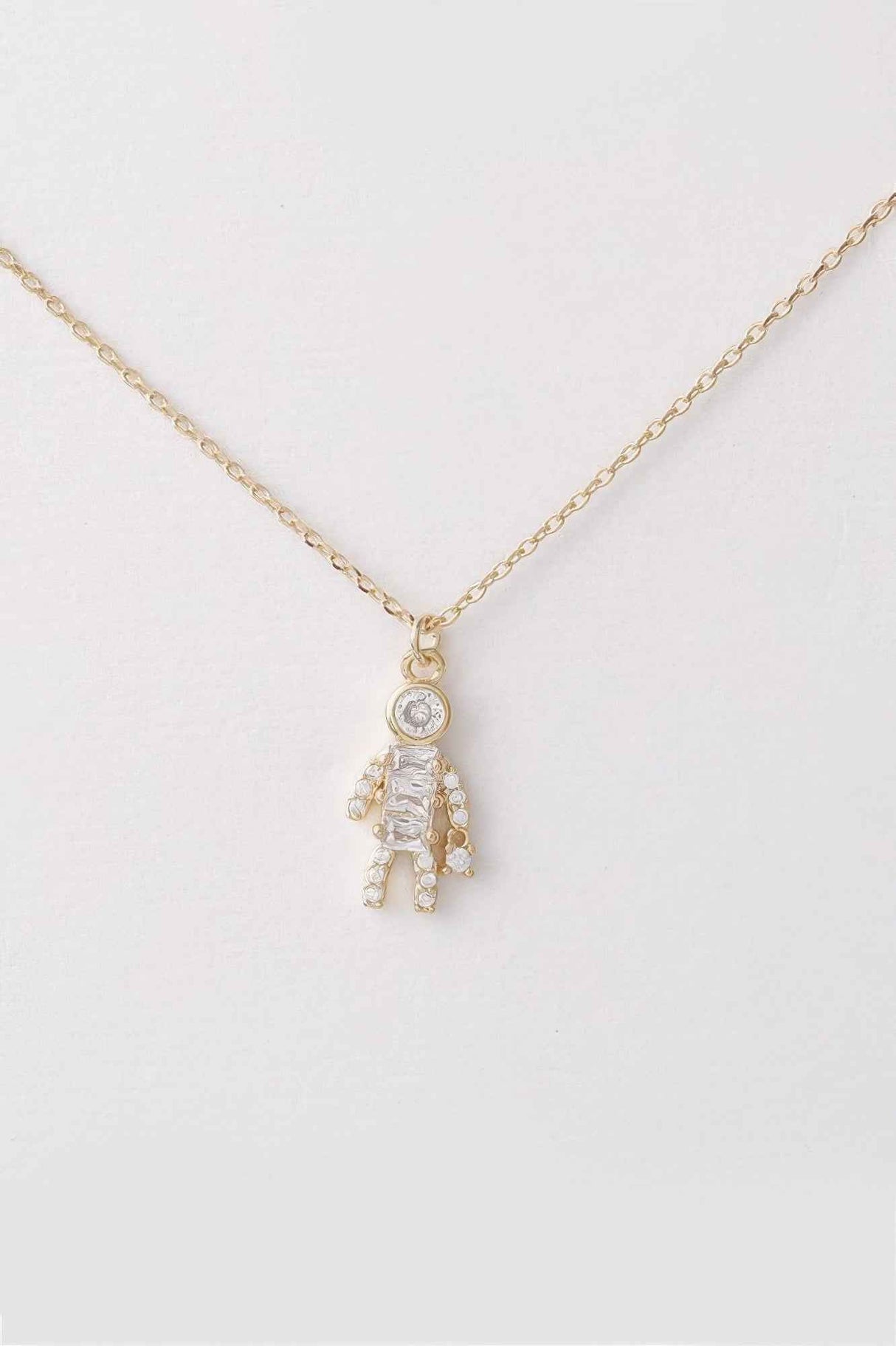 Jeweled Shopper Pendant Necklace