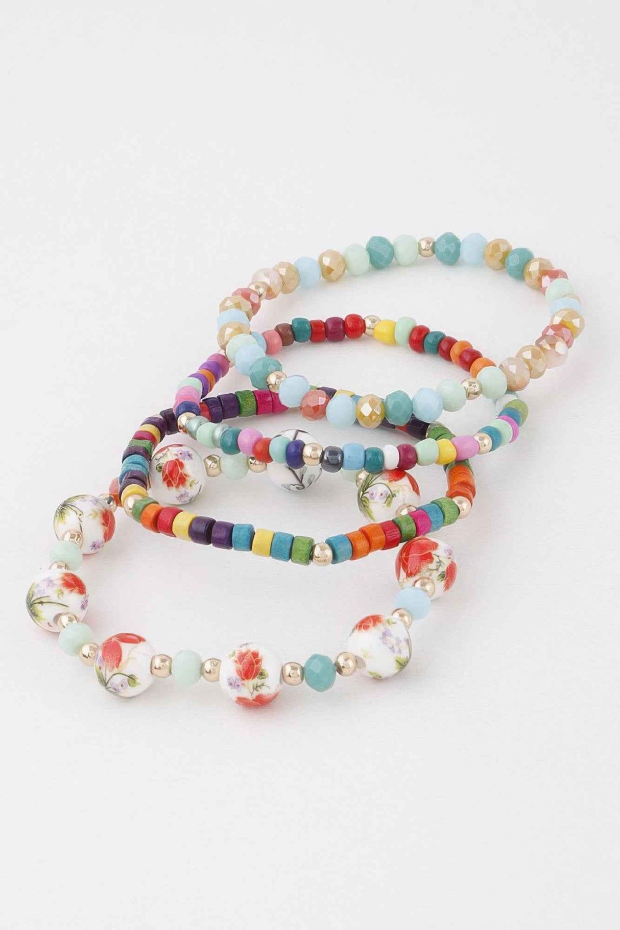 Flower Beaded Bracelet