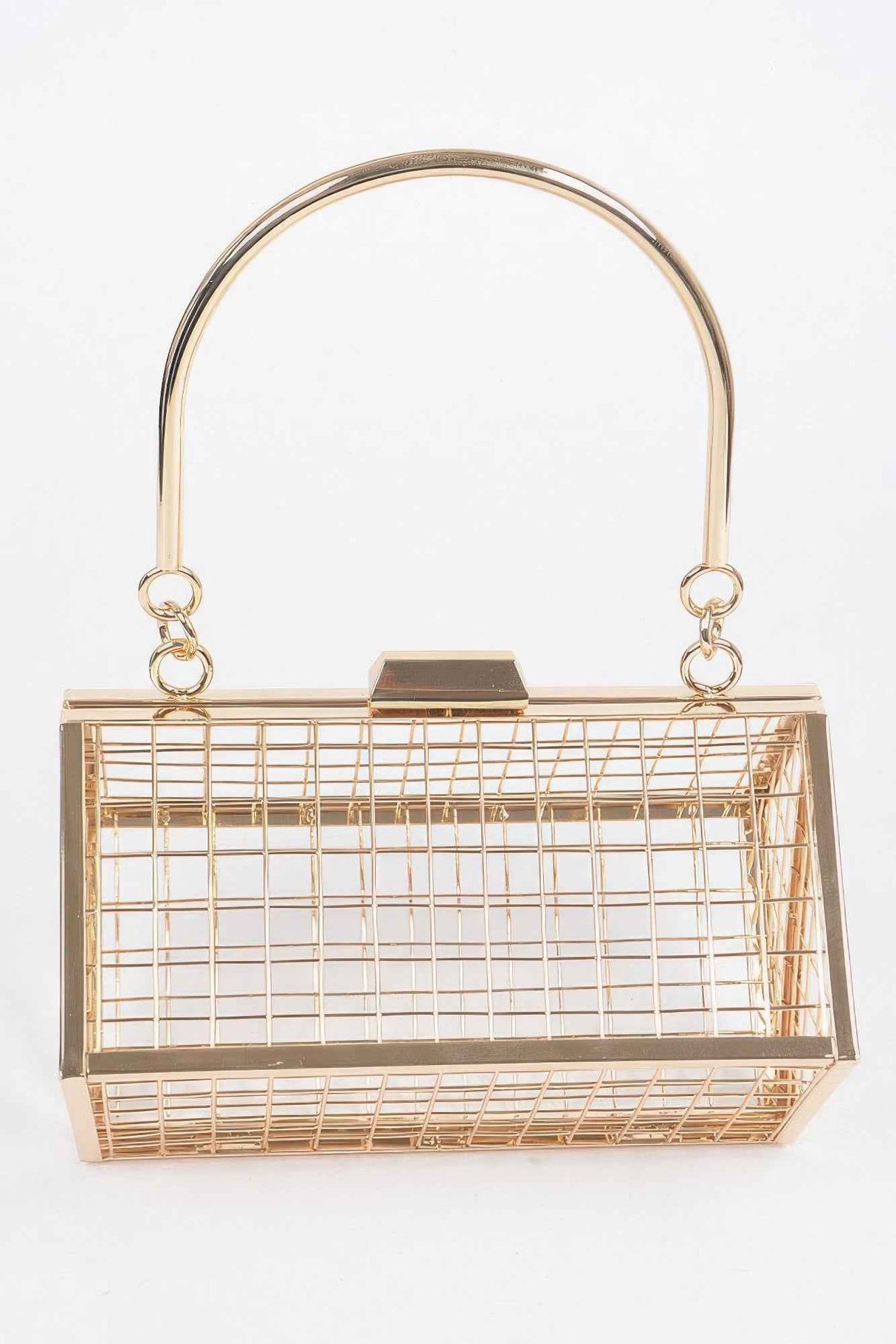 Metal Wire Cube Clutch
