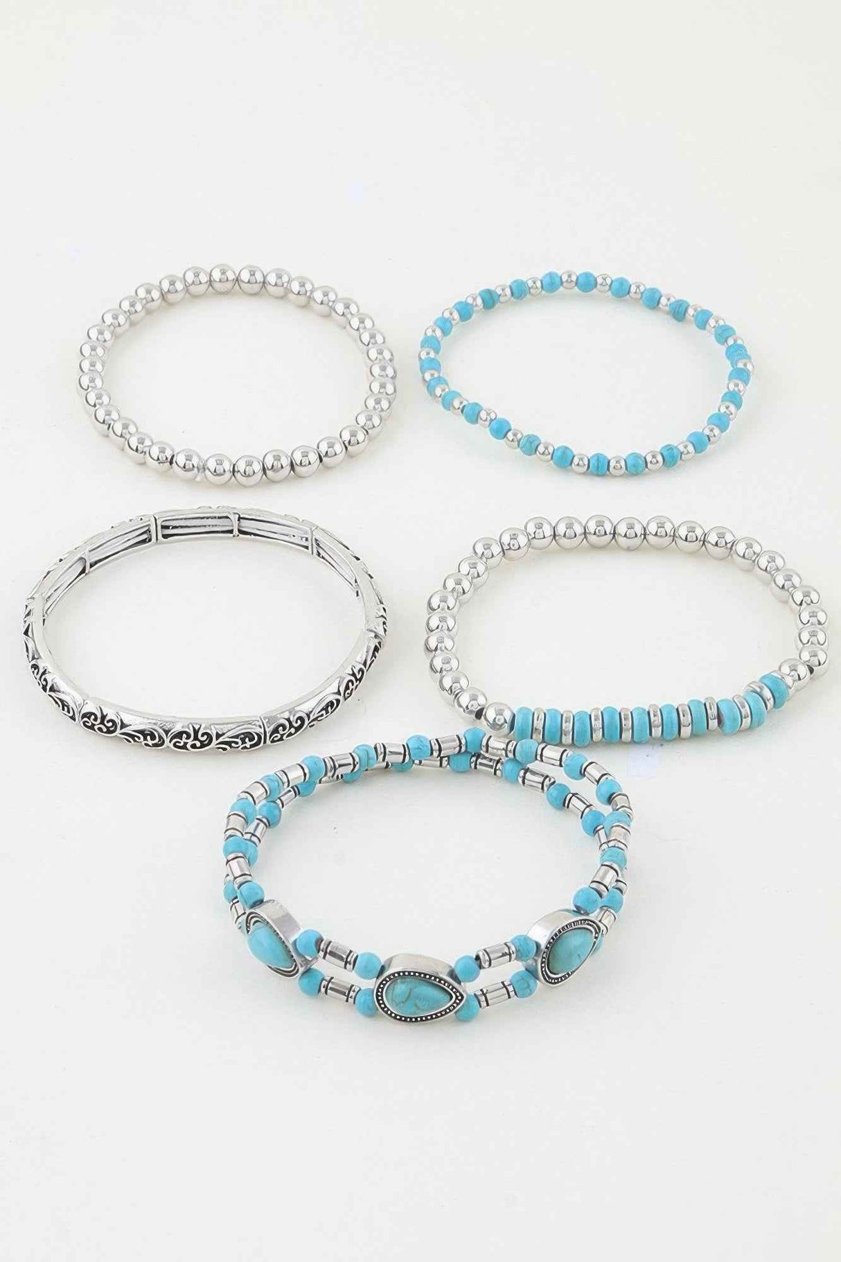 Antique Teardrop Beaded Bracelet
