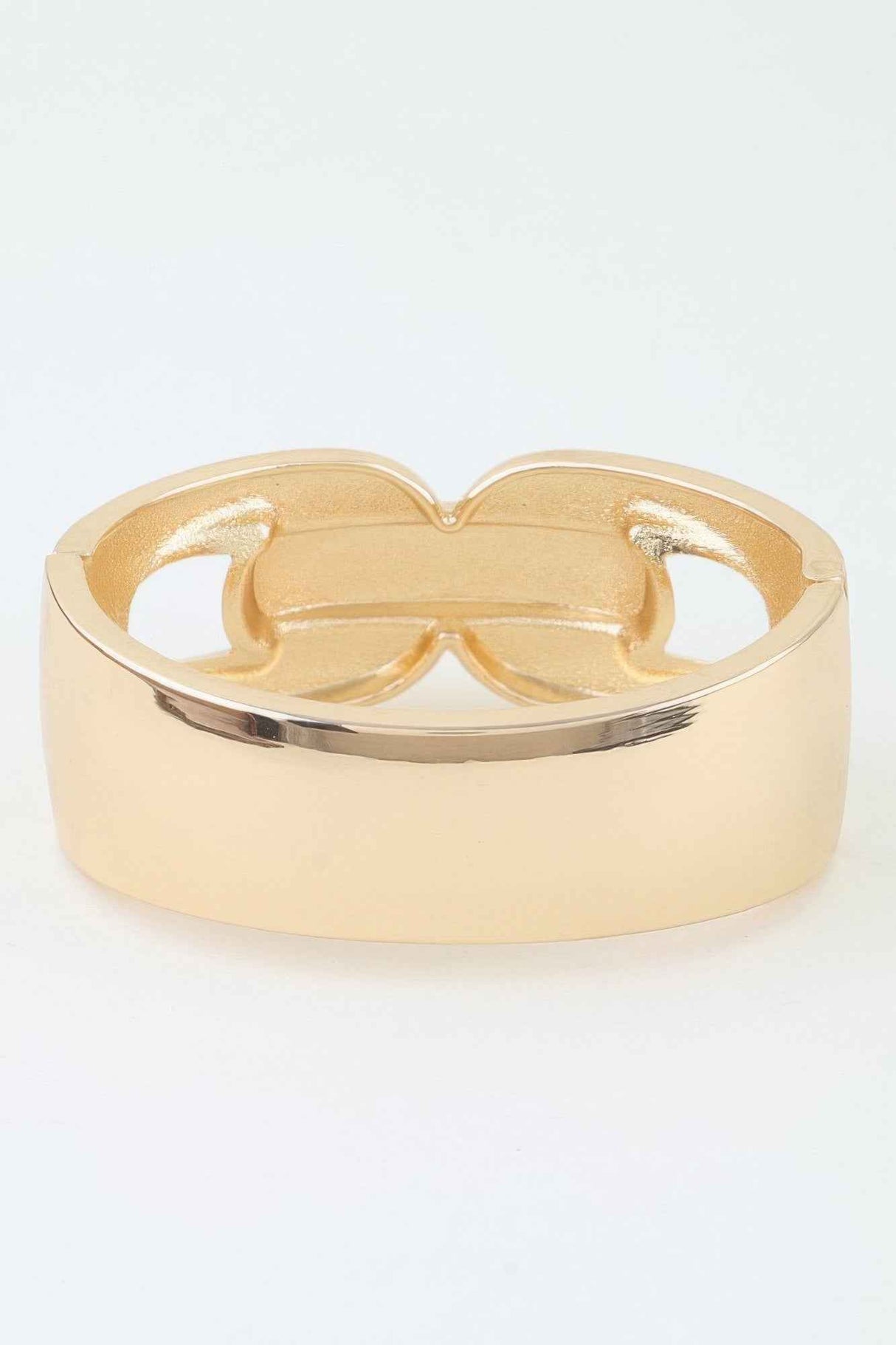 Polished Link Chain Cuff Bracelet