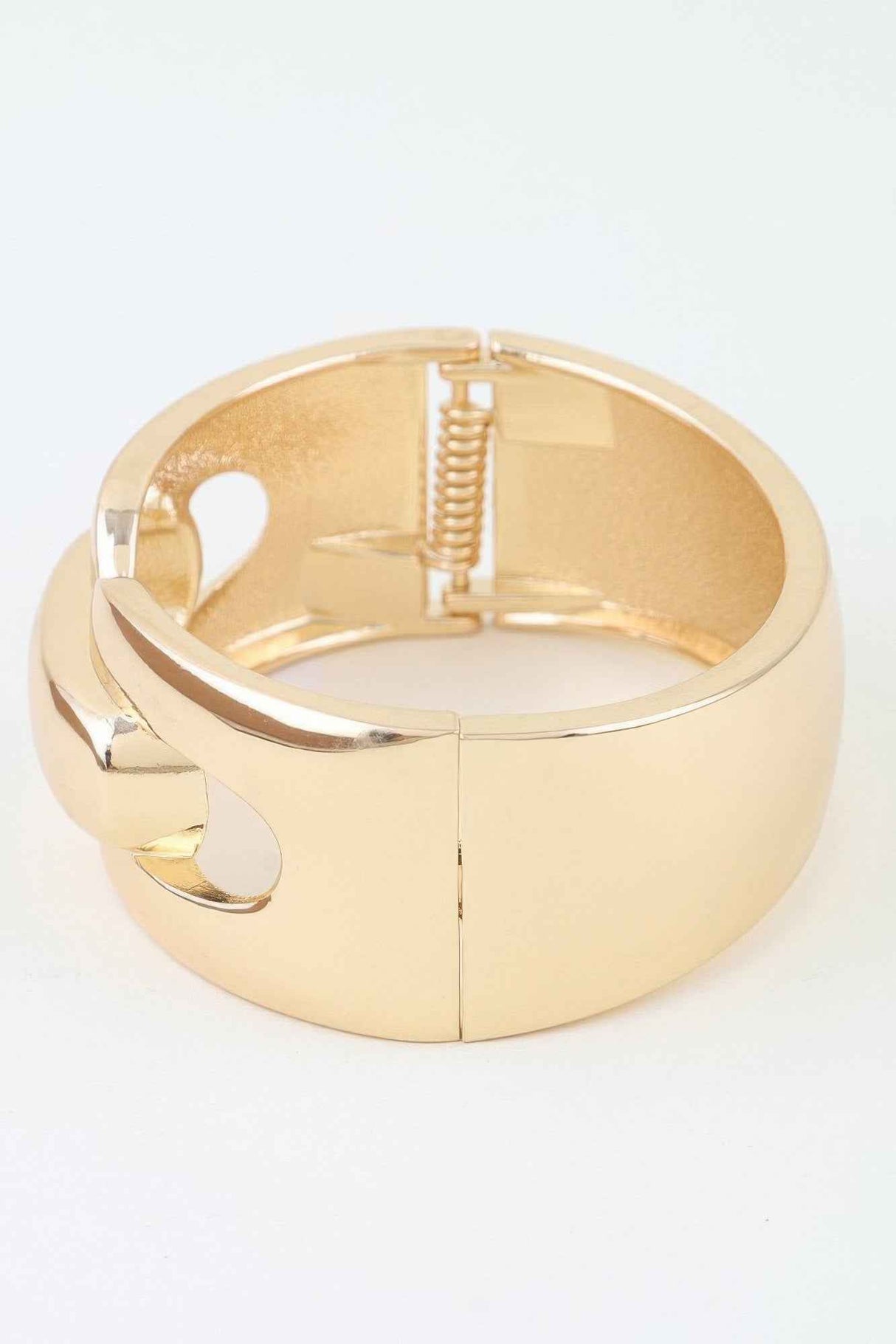 Polished Link Chain Cuff Bracelet