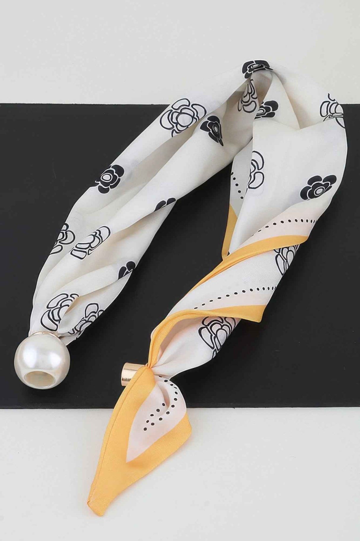 Rose Scarf Wrap Necklace