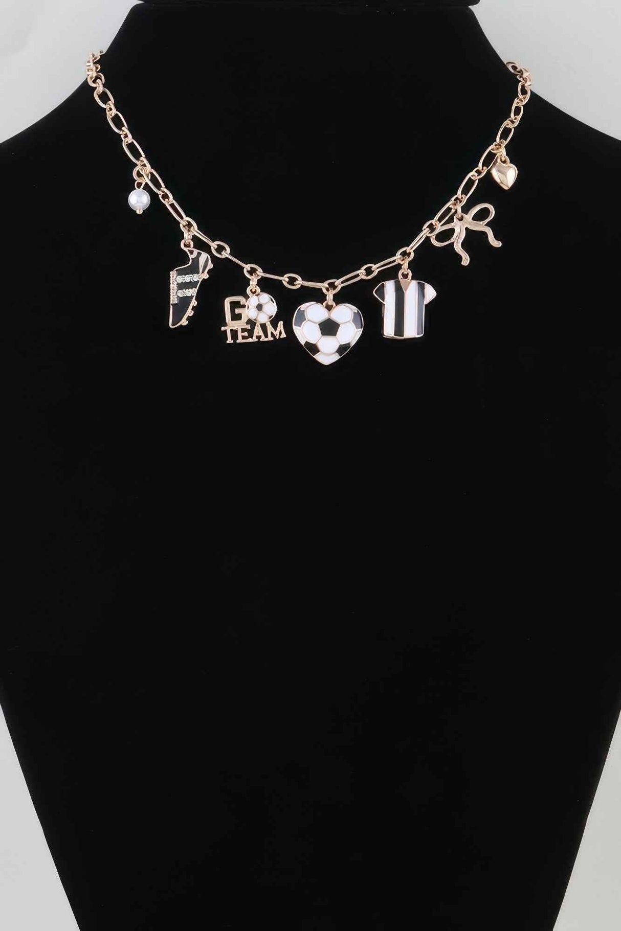 Varsity Vibes Soccer Charm Necklace