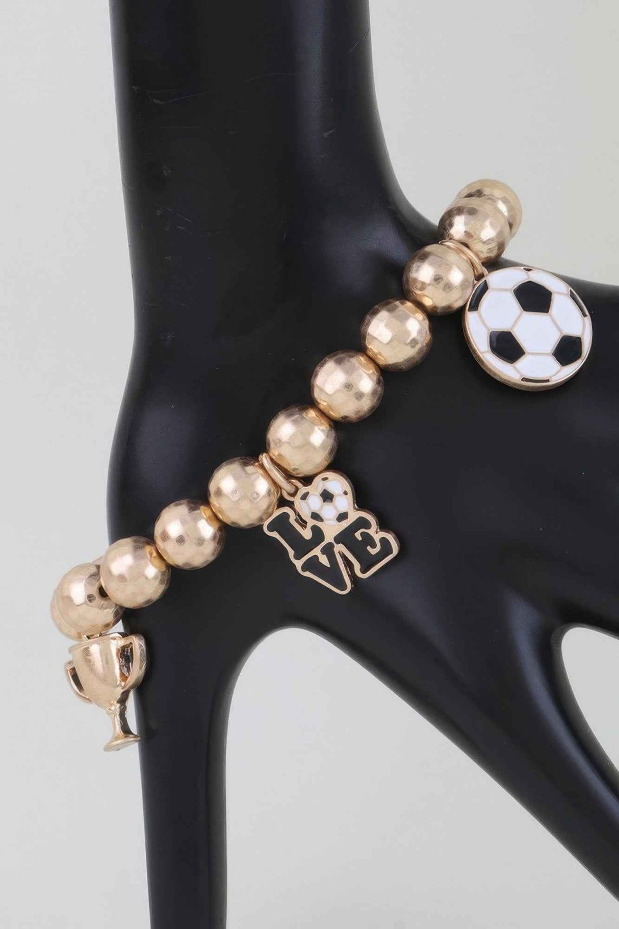 Game Day Glory Soccer Charm Bracelet