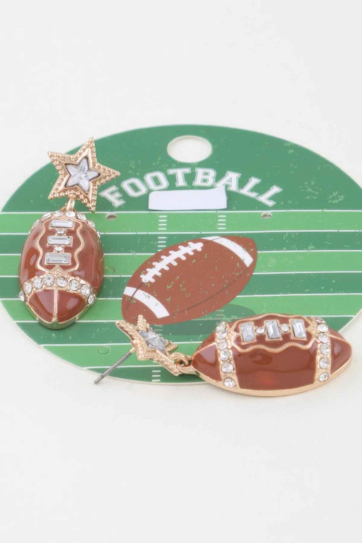 Game Day Glam Football Earrings