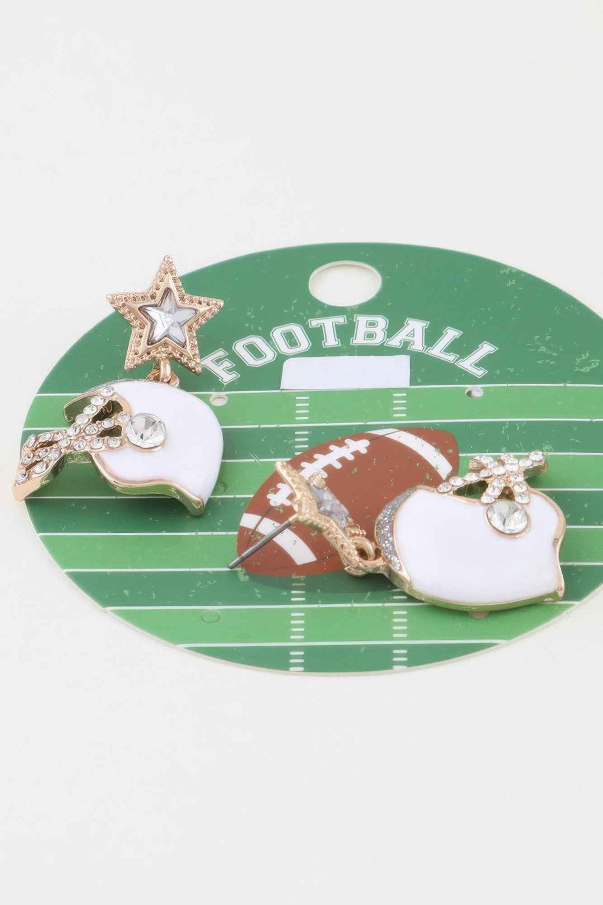 Game Day Glam Helmet Drop Earrings