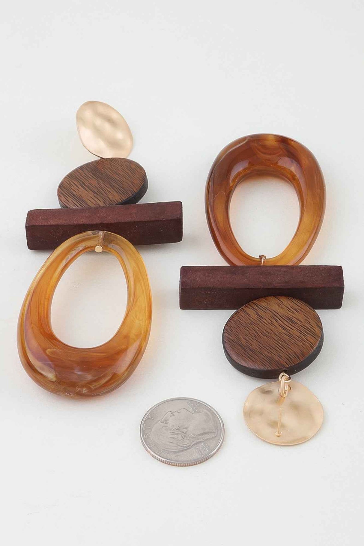 Modern Earth Drop Earrings