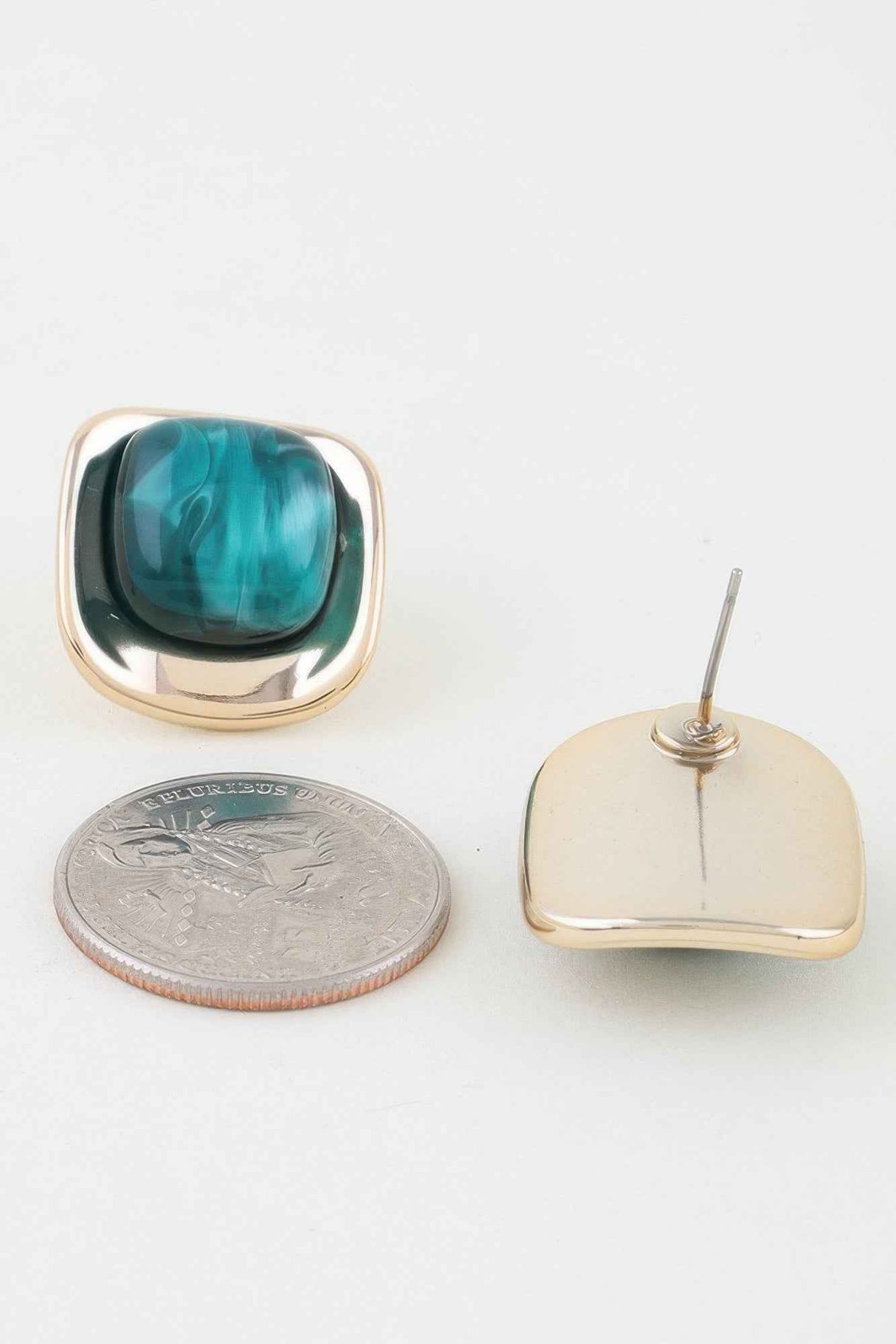 Modern Polished Stone Earrings