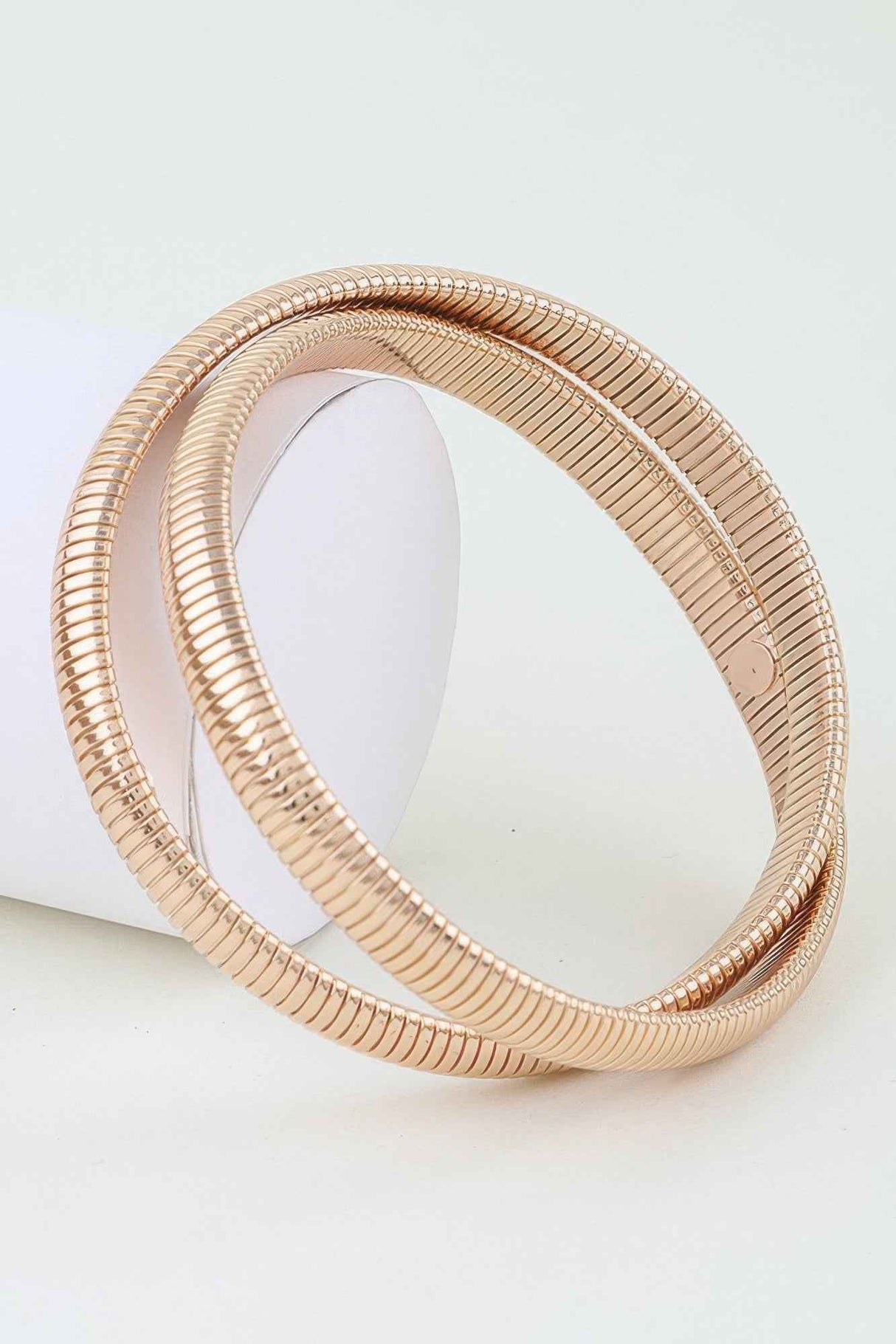 Intertwined Snake Chain Bangle Bracelet