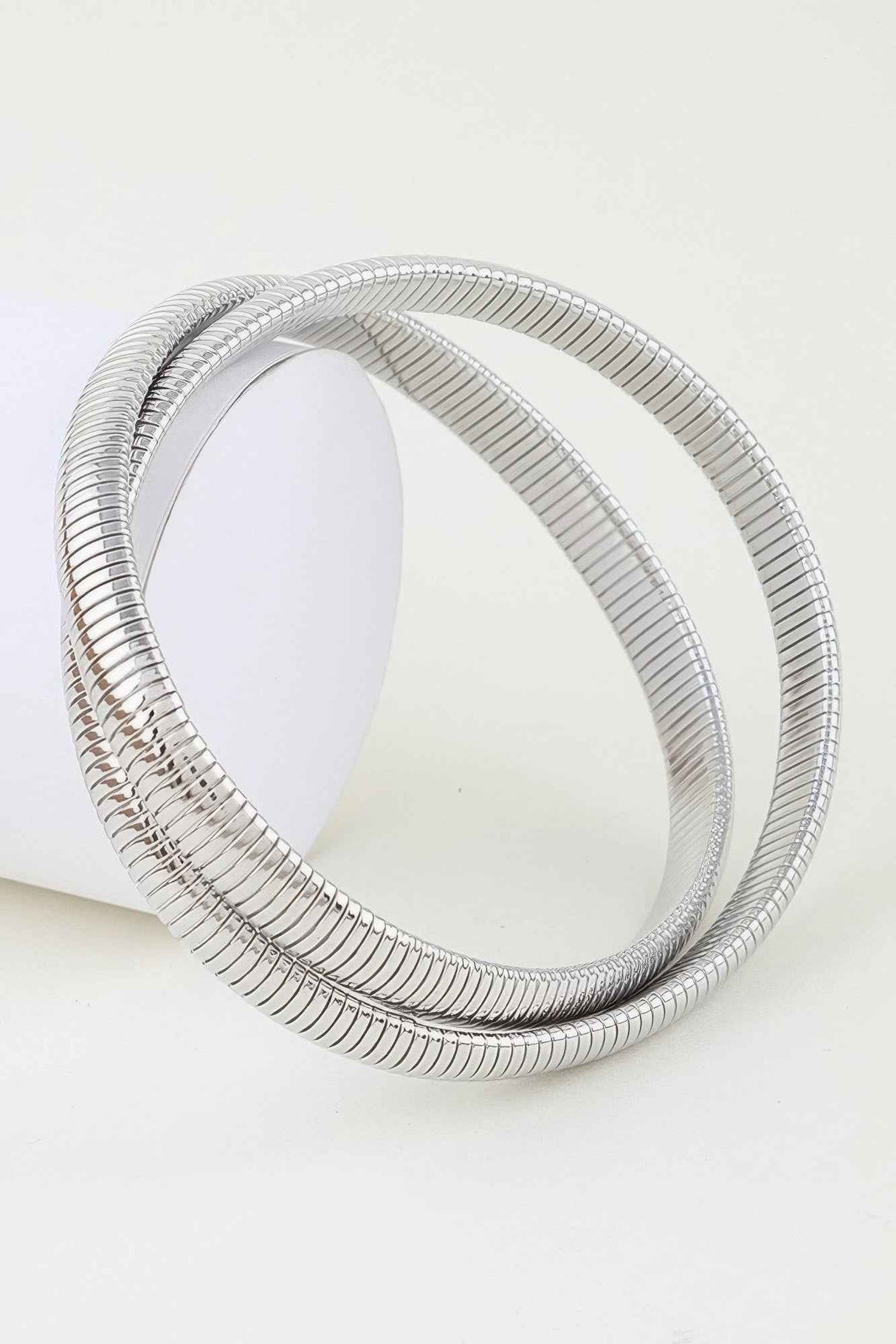 Intertwined Snake Chain Bangle Bracelet