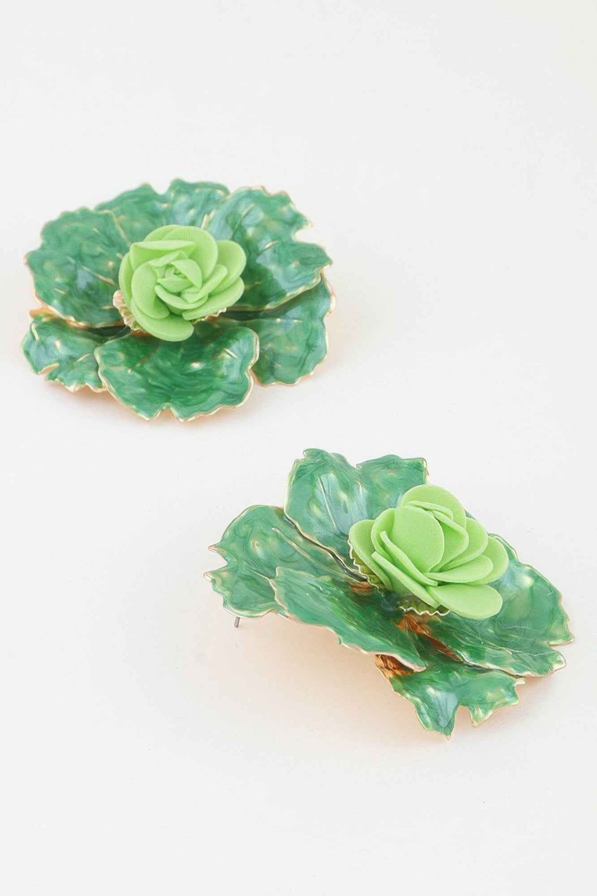 Blooming Watercolor Flower Earrings