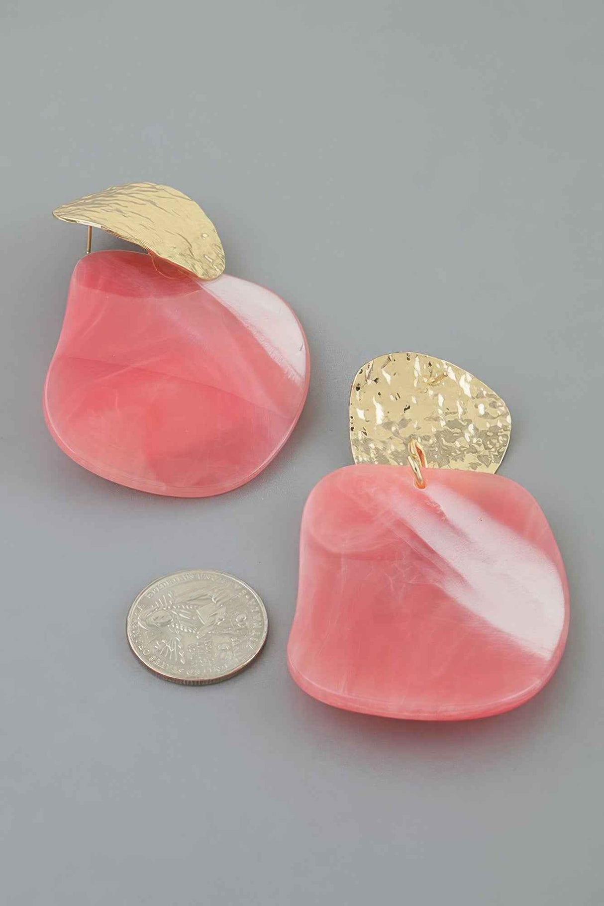 Modern Marble Stone Fashion Earrings