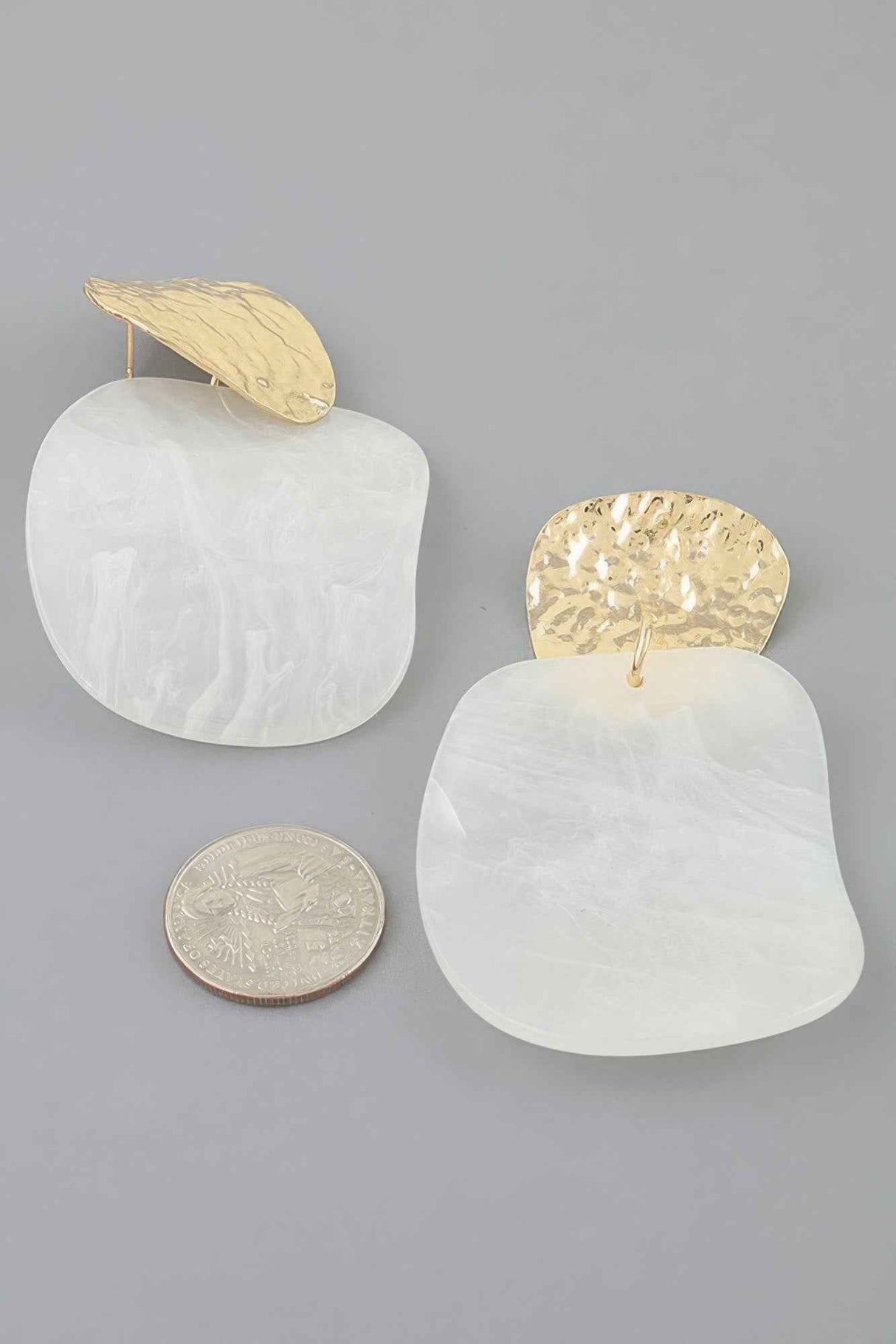 Modern Marble Stone Fashion Earrings