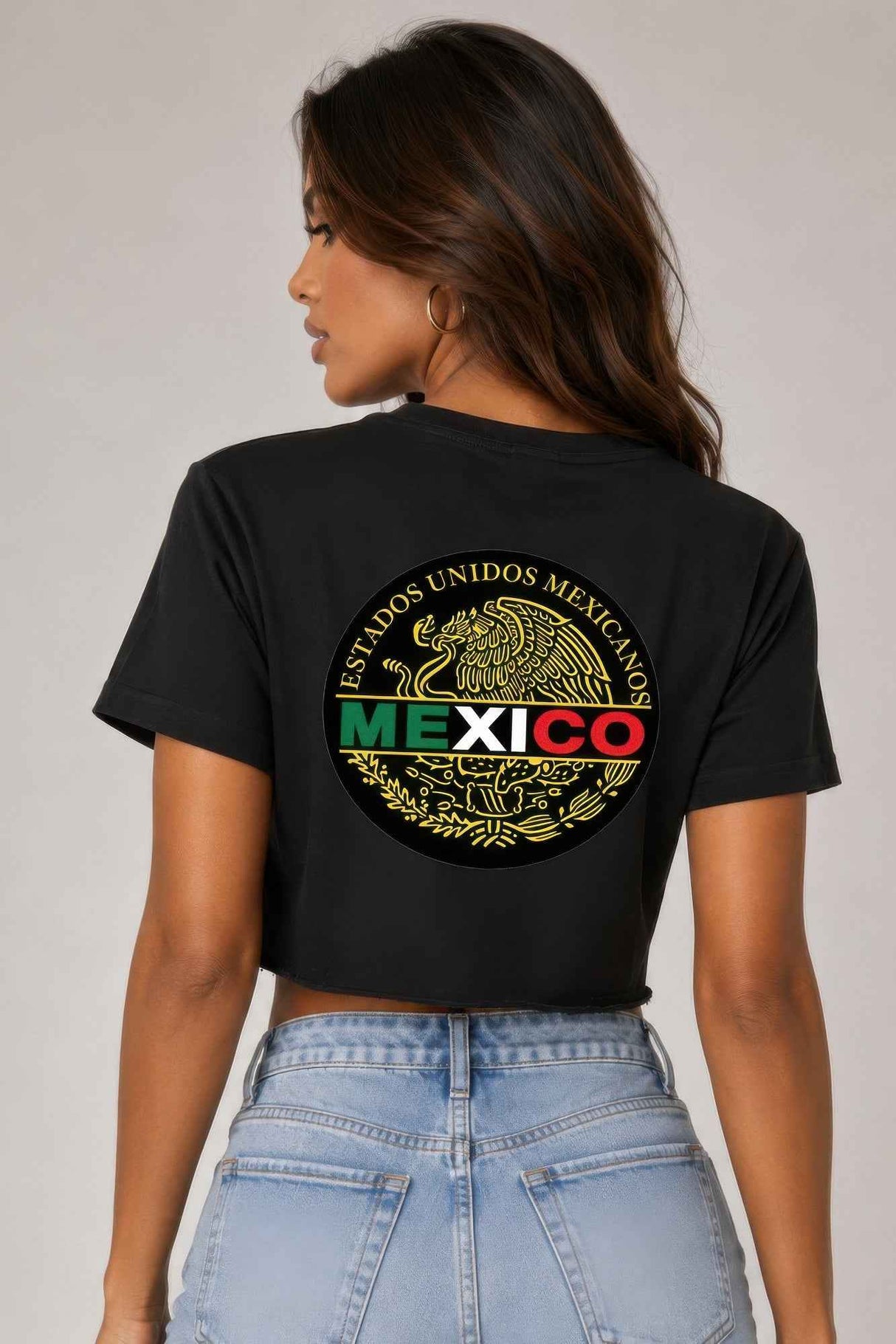 Short Sleeve Cotton Mexico Print Shirt