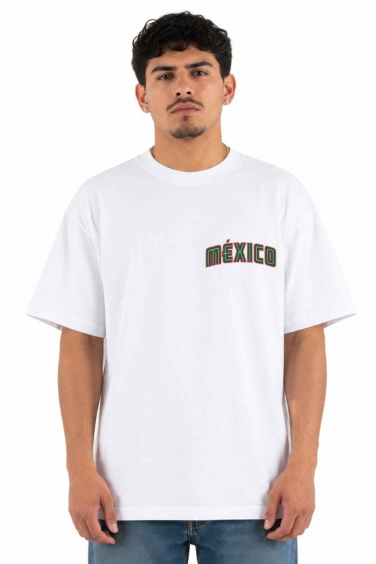 Mexico Print Heavy Weight Graphic Print 7.5 Oz Tee