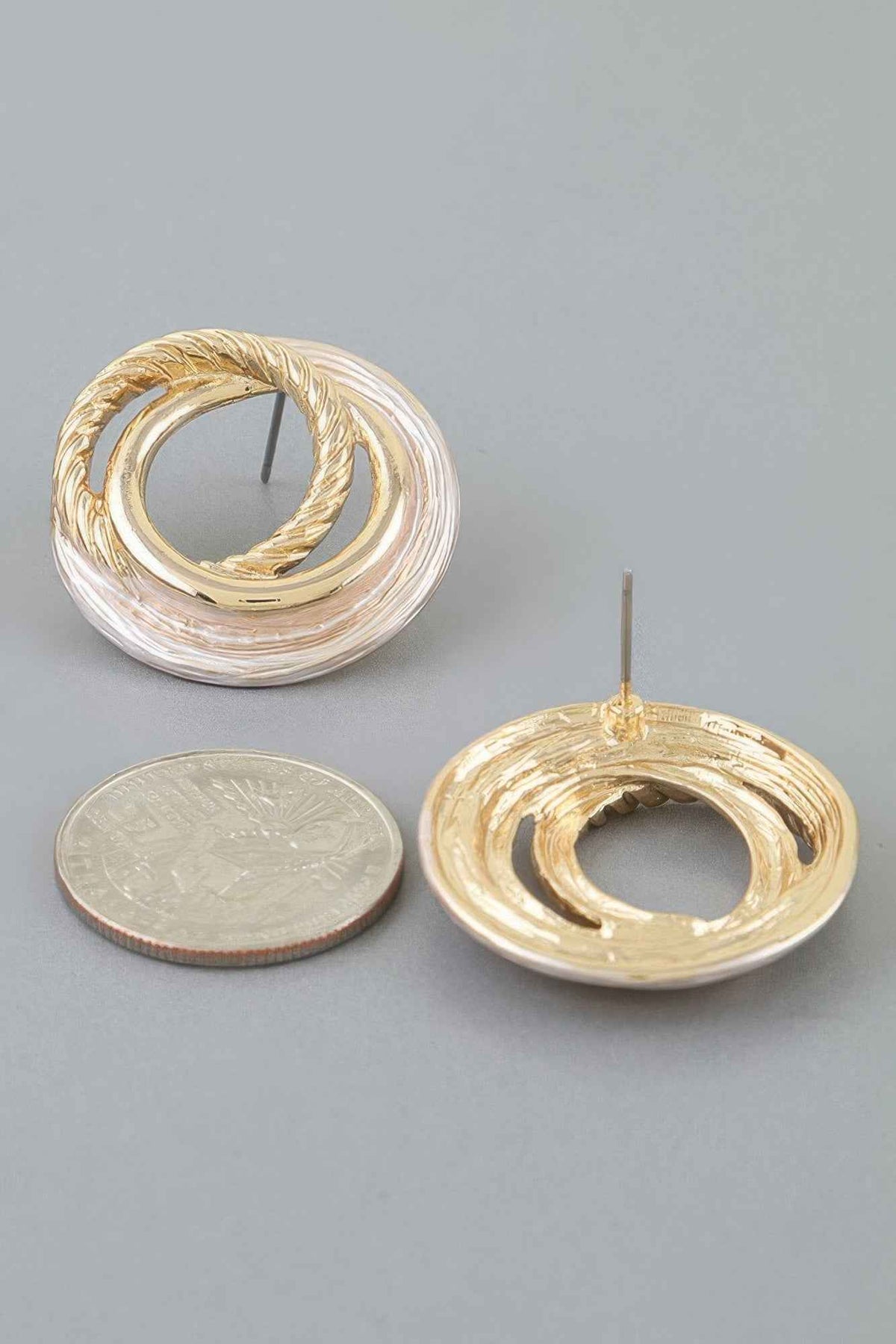Multi Twisted Loop Stud Earrings