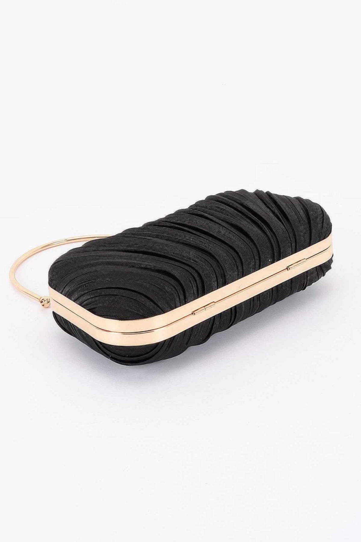 Pleated Polyester Party Clutch