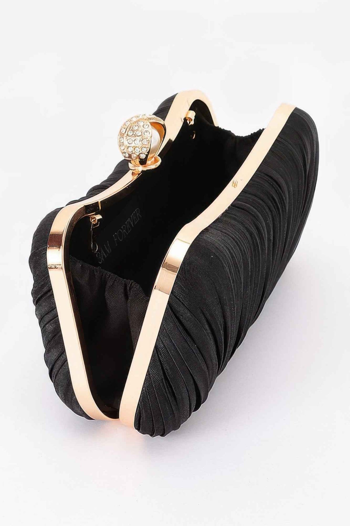 Pleated Polyester Party Clutch