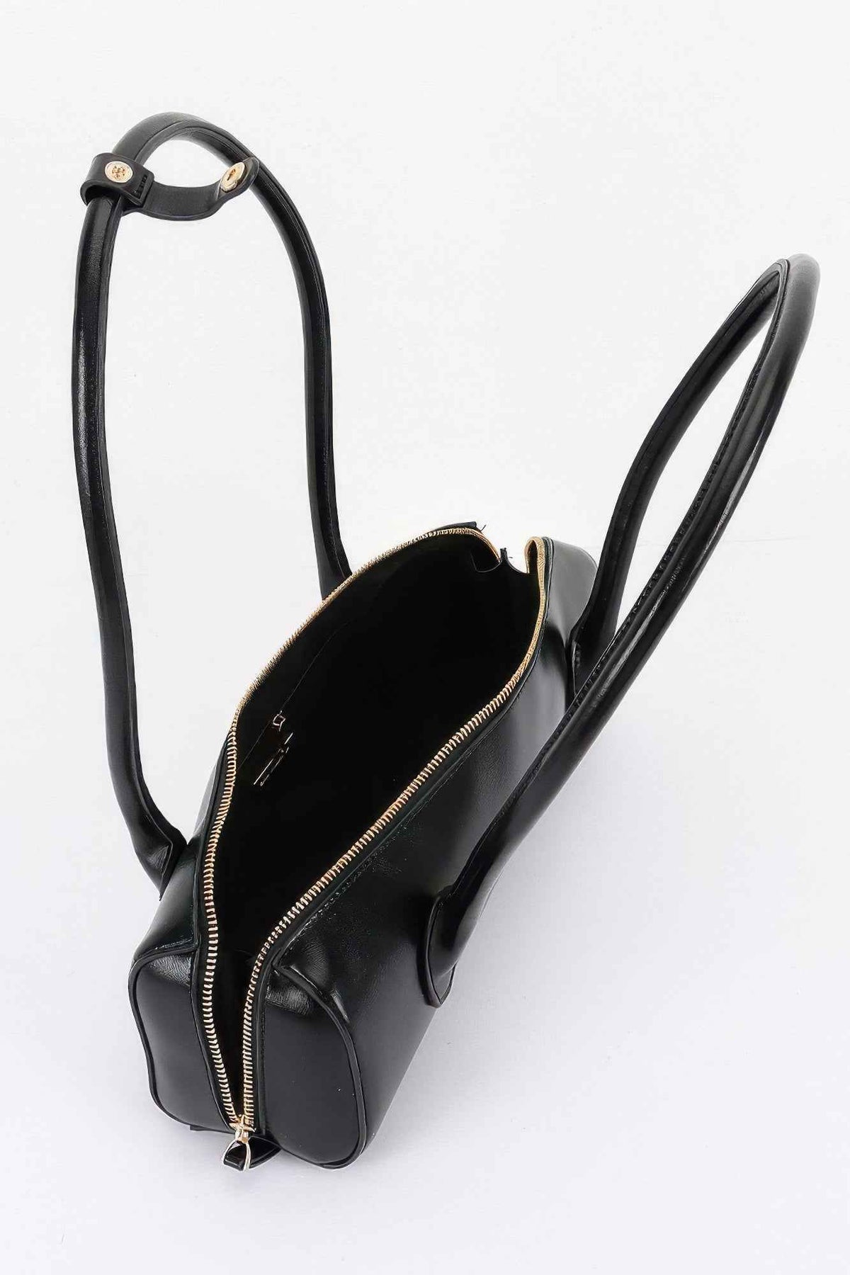 Vegan Leather Rectangular Shoulder Bag
