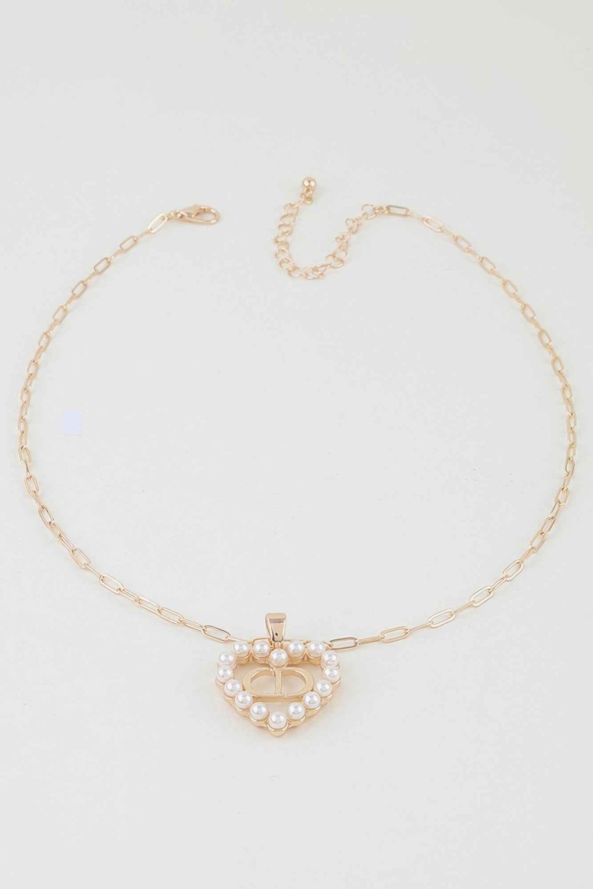 Hammered Jewel Teardrop Necklace