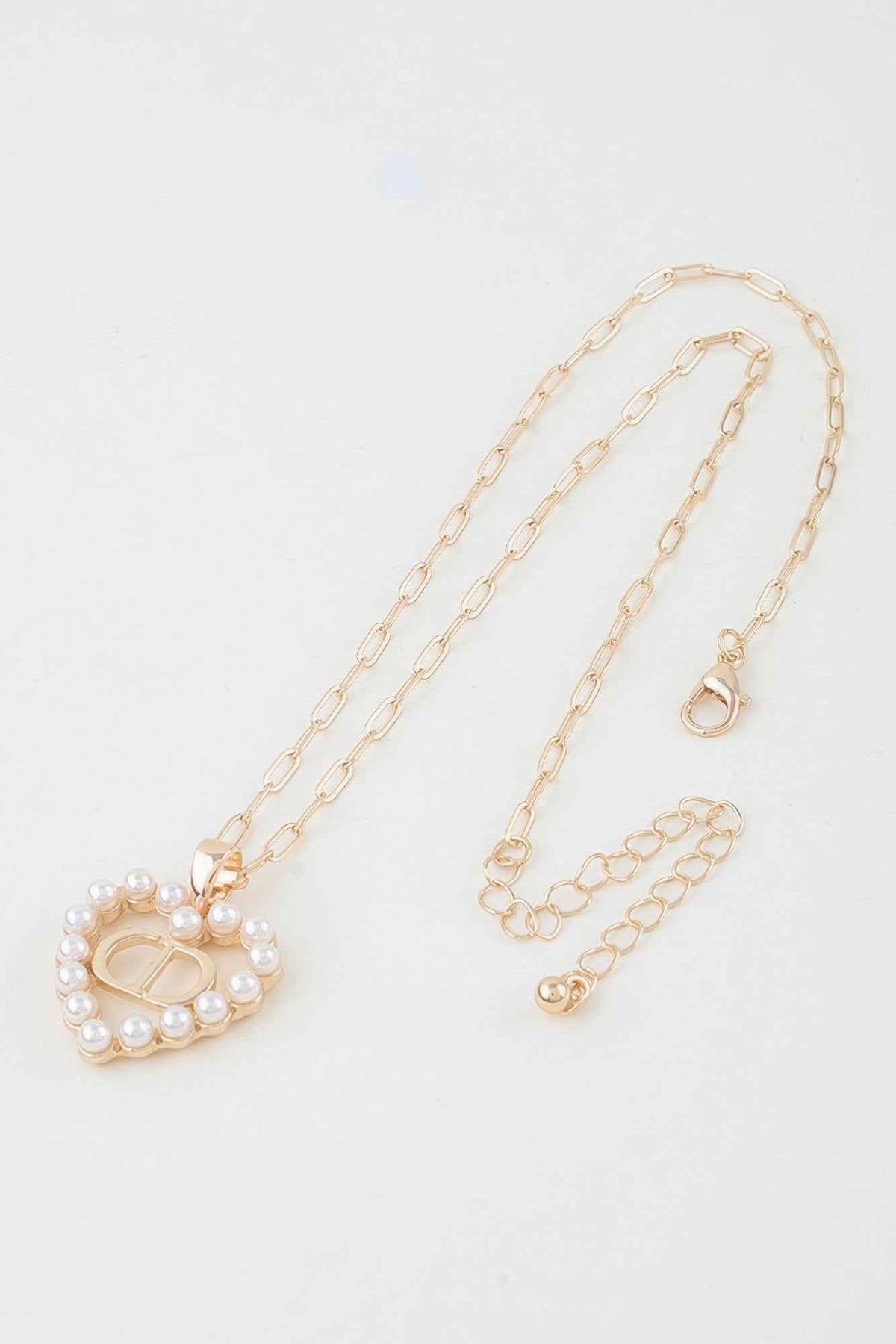 Hammered Jewel Teardrop Necklace