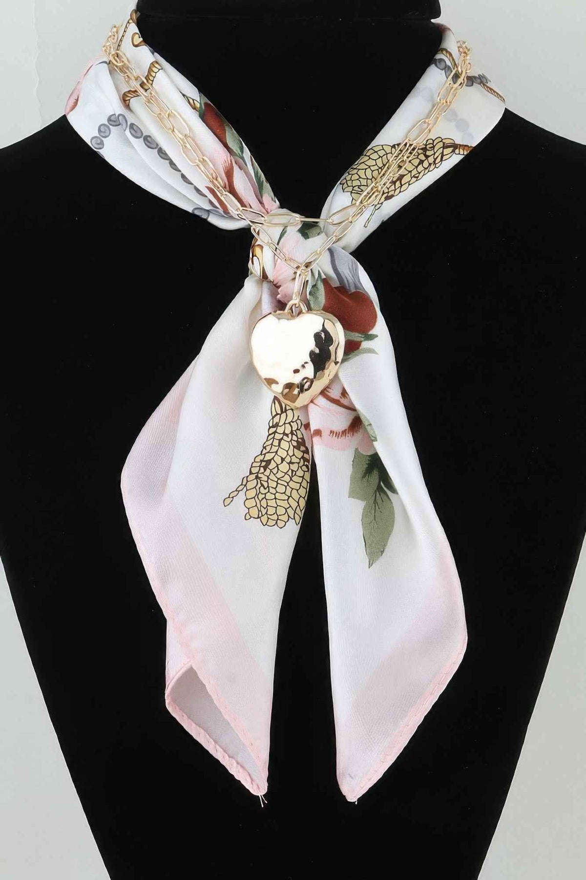 Double Wrap Heart Chain Necklace