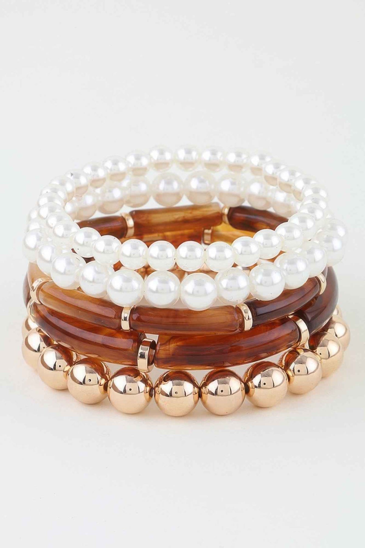 Marble Tube Beaded Bracelet