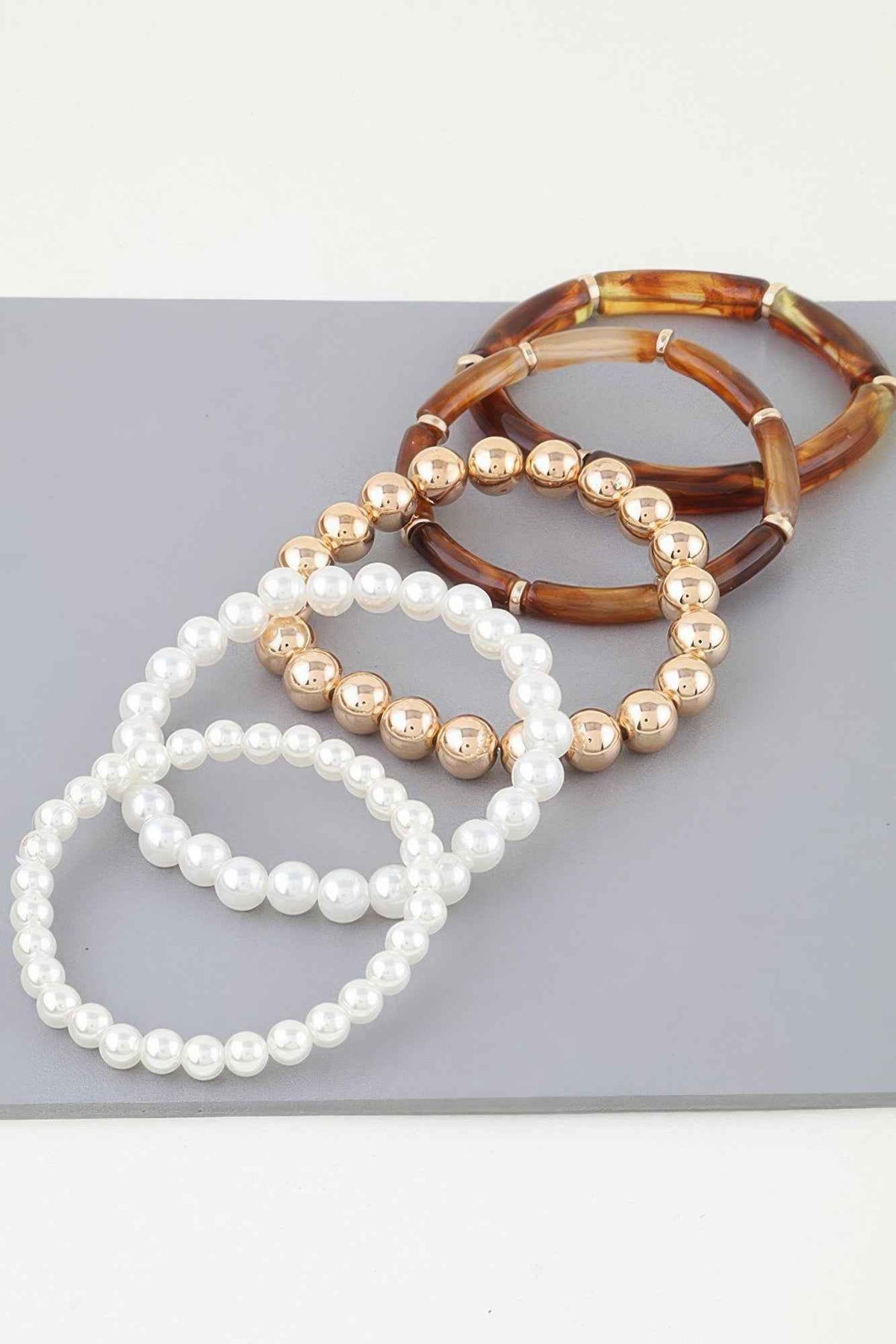 Marble Tube Beaded Bracelet