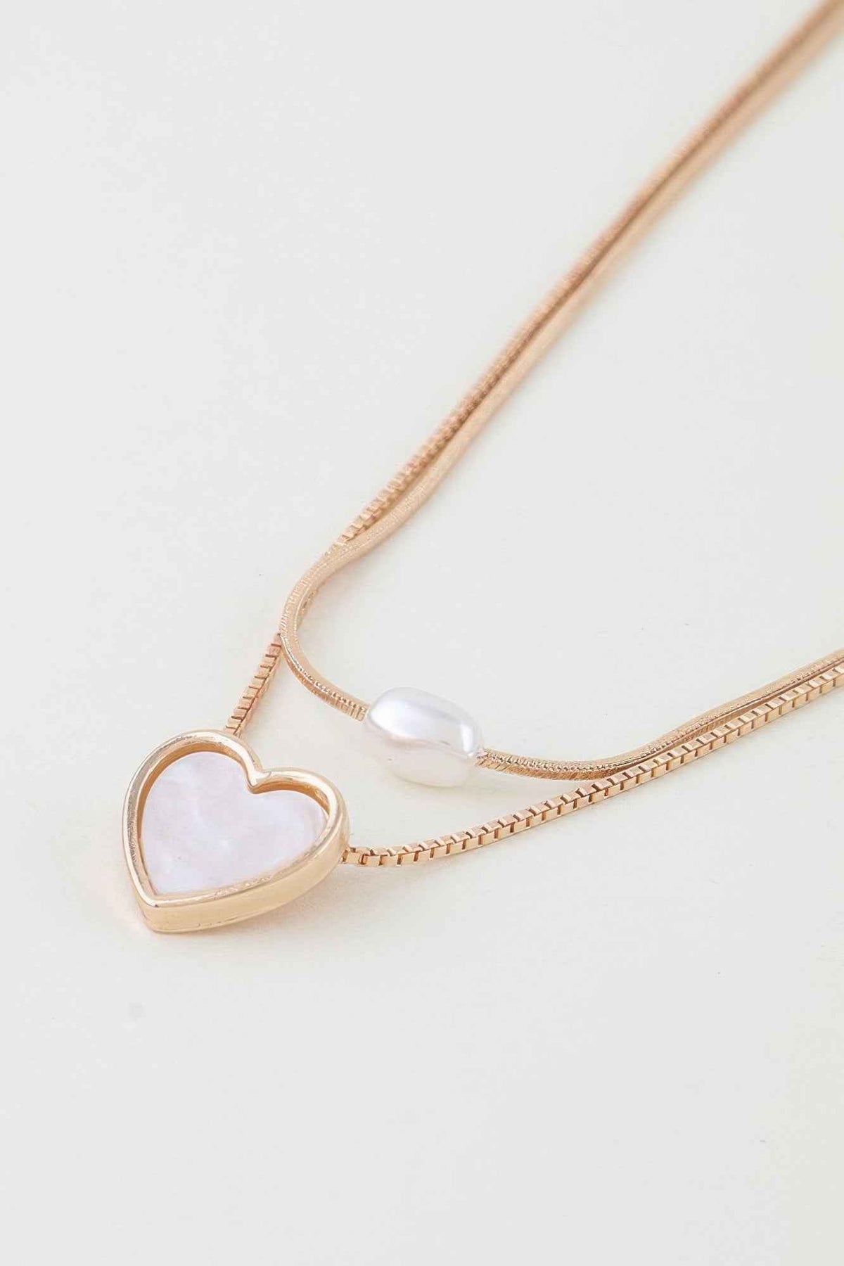 Love You Double Chain Necklace